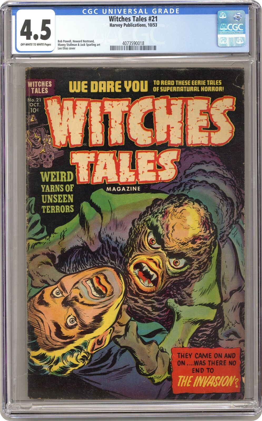 Witches Tales #21 CGC 4.5 1953 4073590018