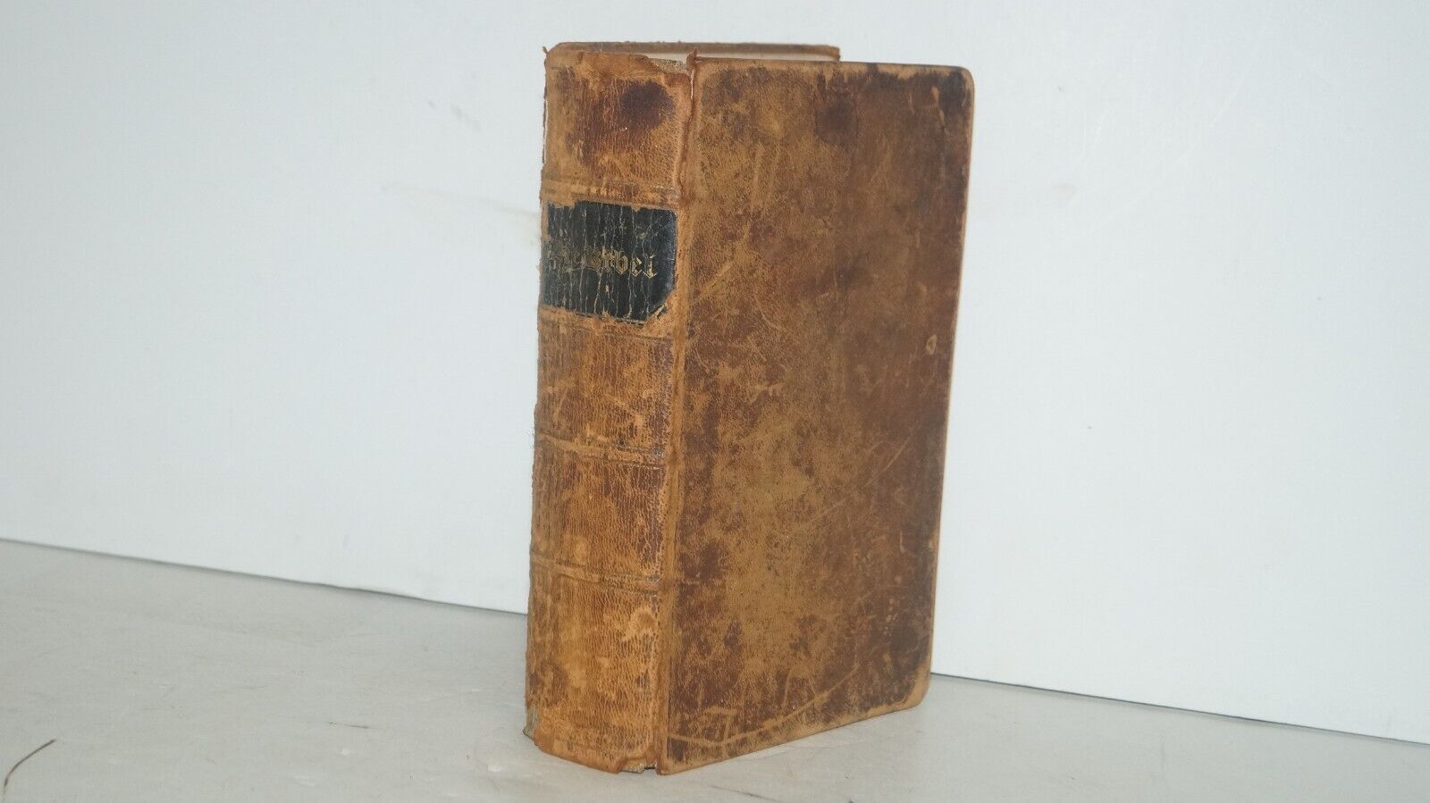 ANTIQUE 1846 GERMAN HARDCOVER HOLY BIBLE OLD & NEW TESTAMENTS