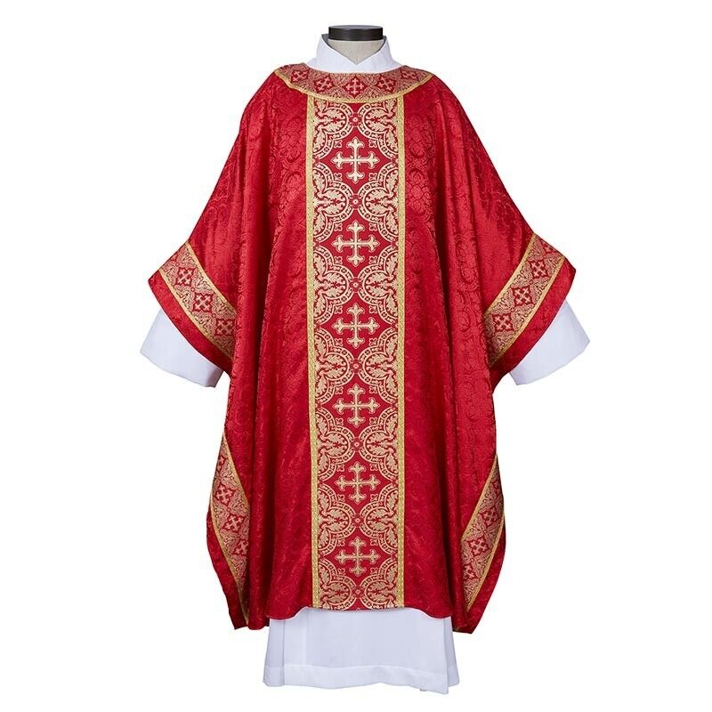 Chasuble Excelsis Gothic Red Vestment New