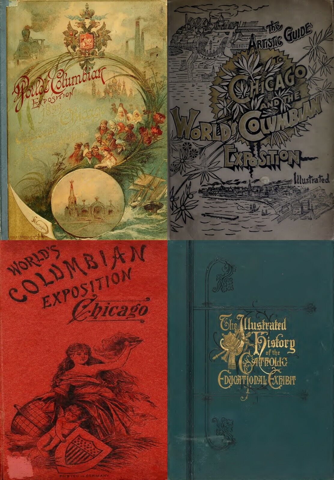 Chicago World’s Fair Columbian Exposition 1893 - 160 Rare Old Books on DVD