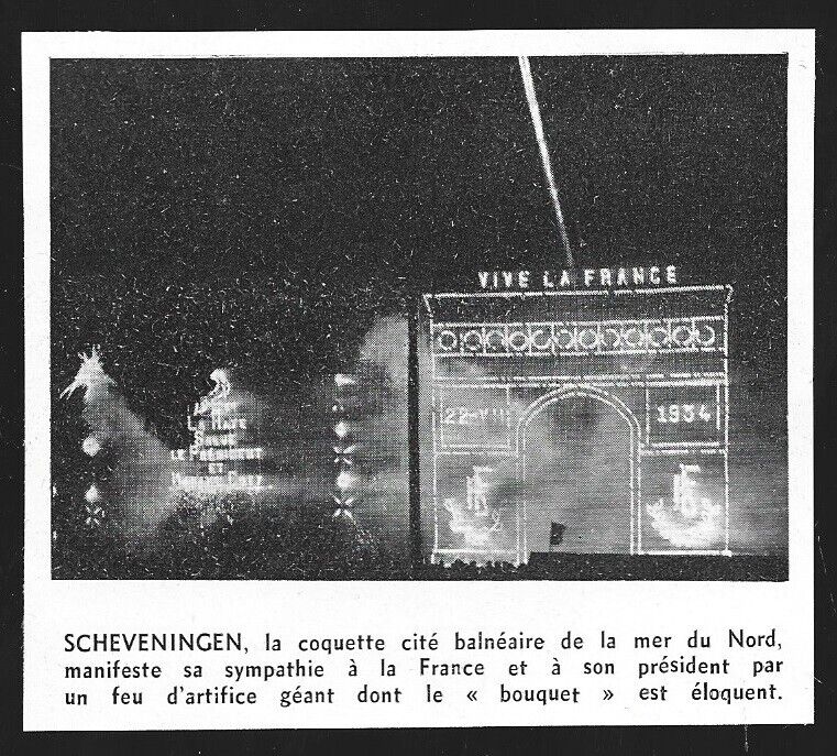 1953 -- HOLLAND. SCHEVENINGEN. DECORATED FOR THE VISIT OF THE PDT AURIOL. 3Z931