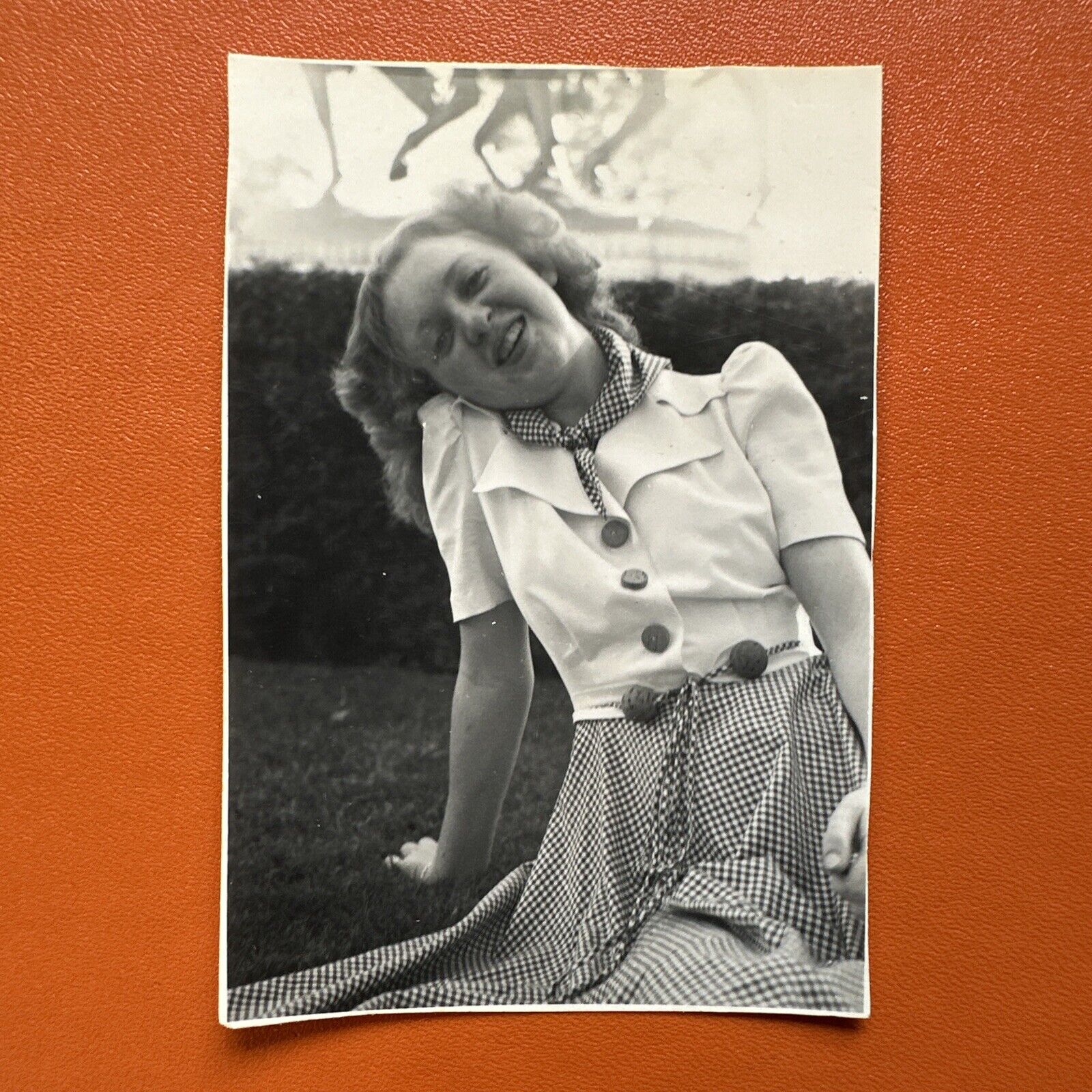 VINTAGE PHOTO Beautiful Laughing Blonde Woman 1940S Dallas ORIGINAL