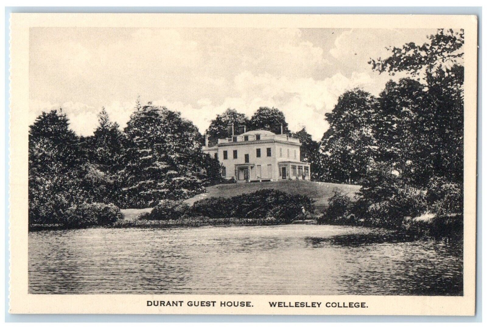 c1930\'s Durant Guest House Wellesley College Massachusetts MA Vintage Postcard