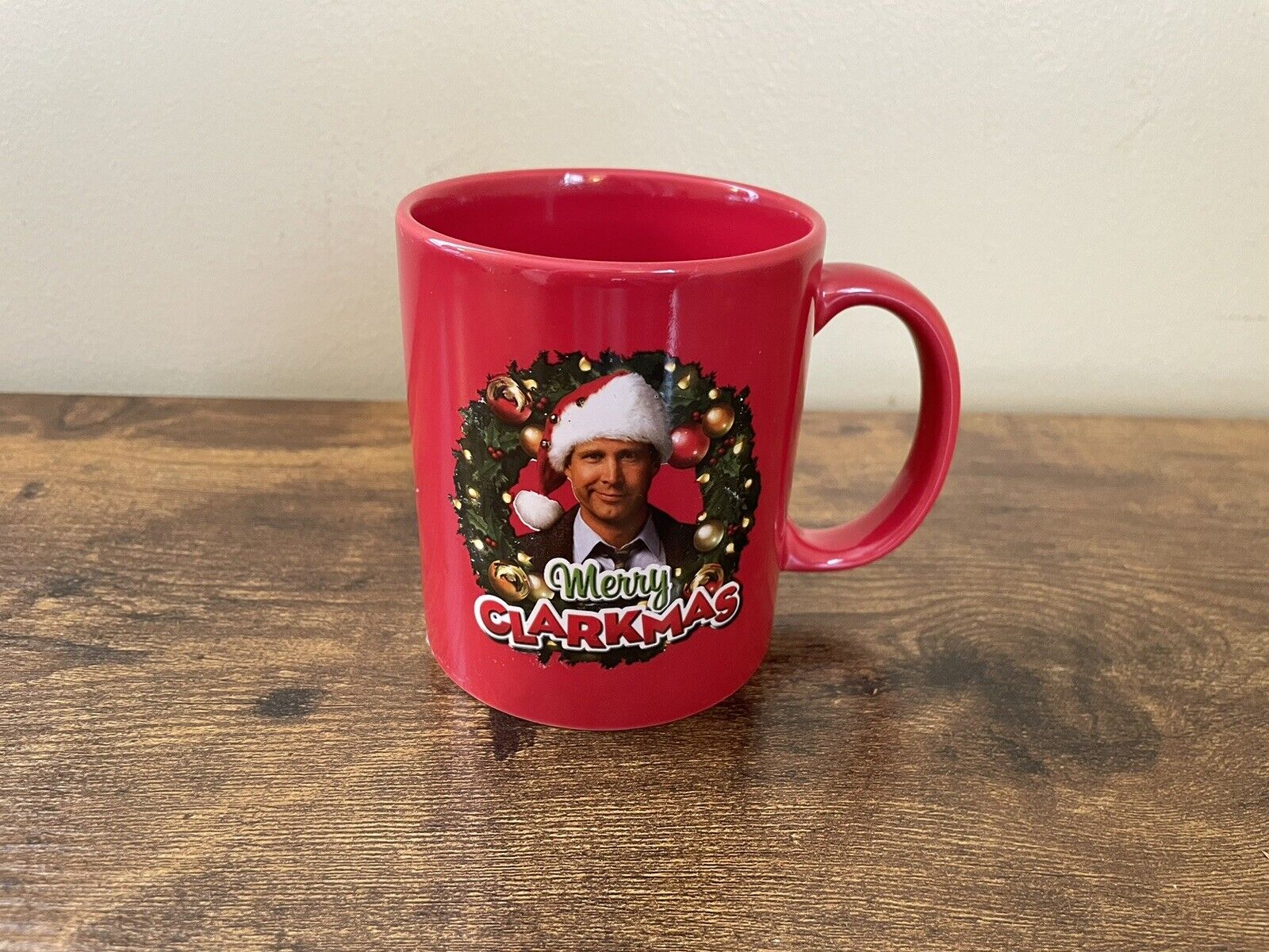 National Lampoon\'s Christmas Vacation MERRY CLARKMAS Coffee Mug Cup Red 