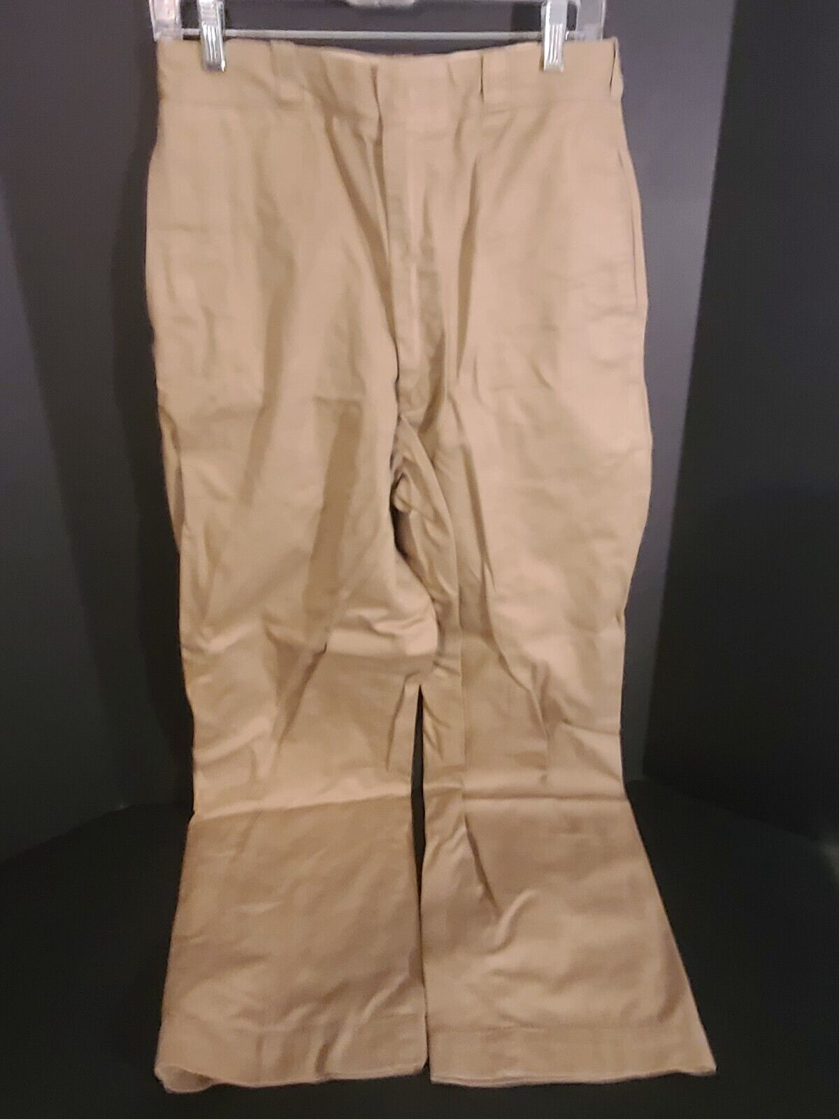 Vtg 50/60s US Army Khaki Chino Trousers Tan 445 32X33 Straight Leg Regular Fit B
