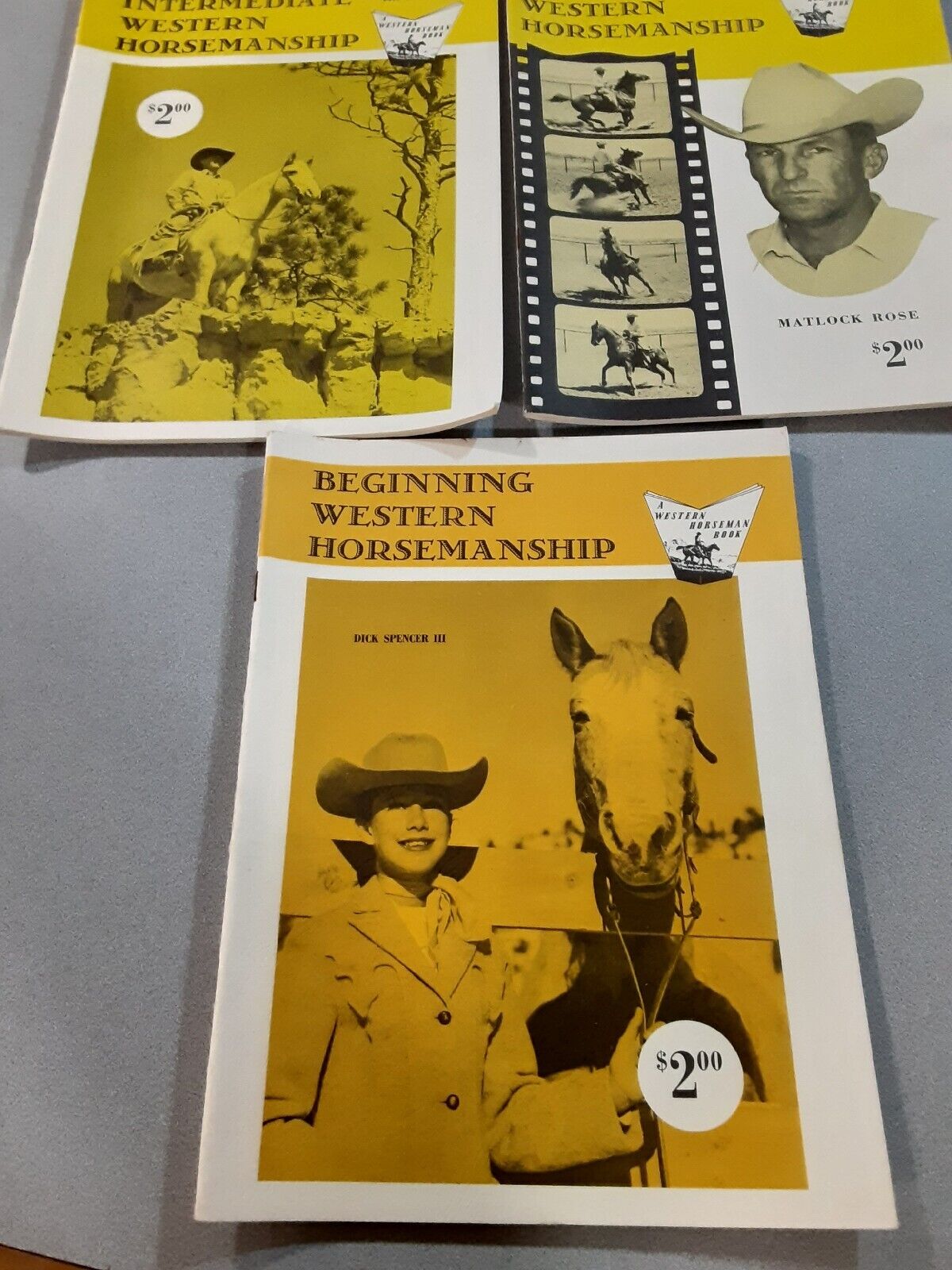 VTG 1959,1960,1964 Western Horsemanship Equestrian Books 3 TOTAL 