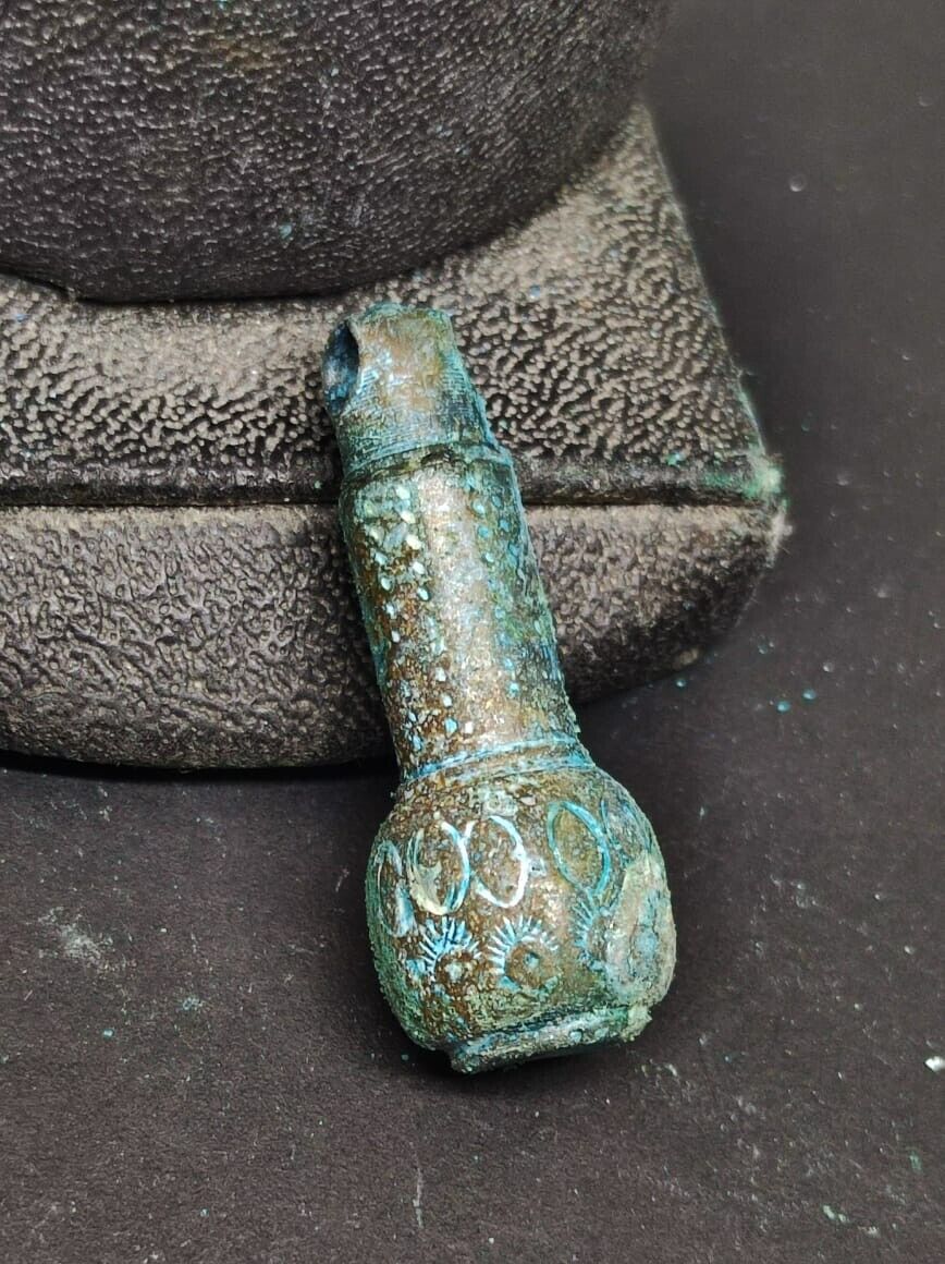 Ancient Bronze Viking Norse Nordic Scandinavian Runic Thor's Hammer Amulet 700AD