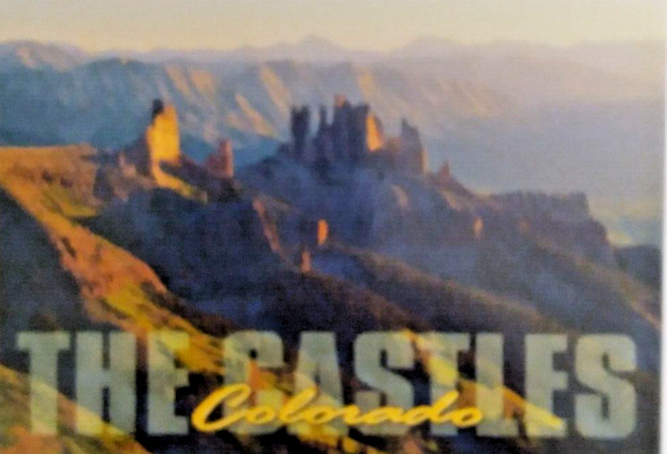 Scenic View of the Castles From Storm Pass Colorado, CO postcard