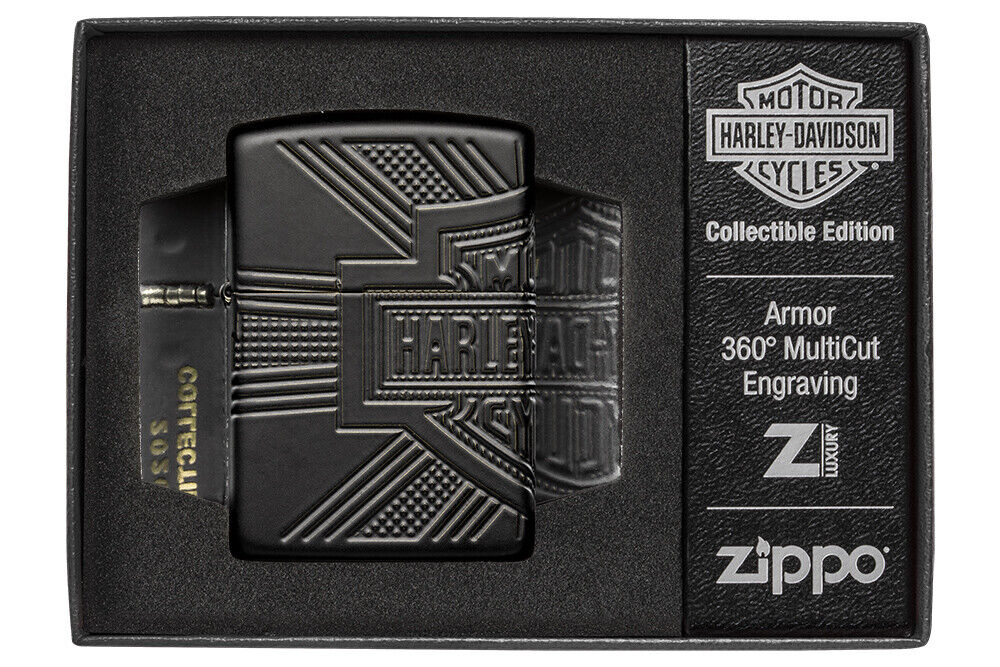 Zippo 2020 Limited Production Harley Davidson Armor Lighter, 49176, New In Box