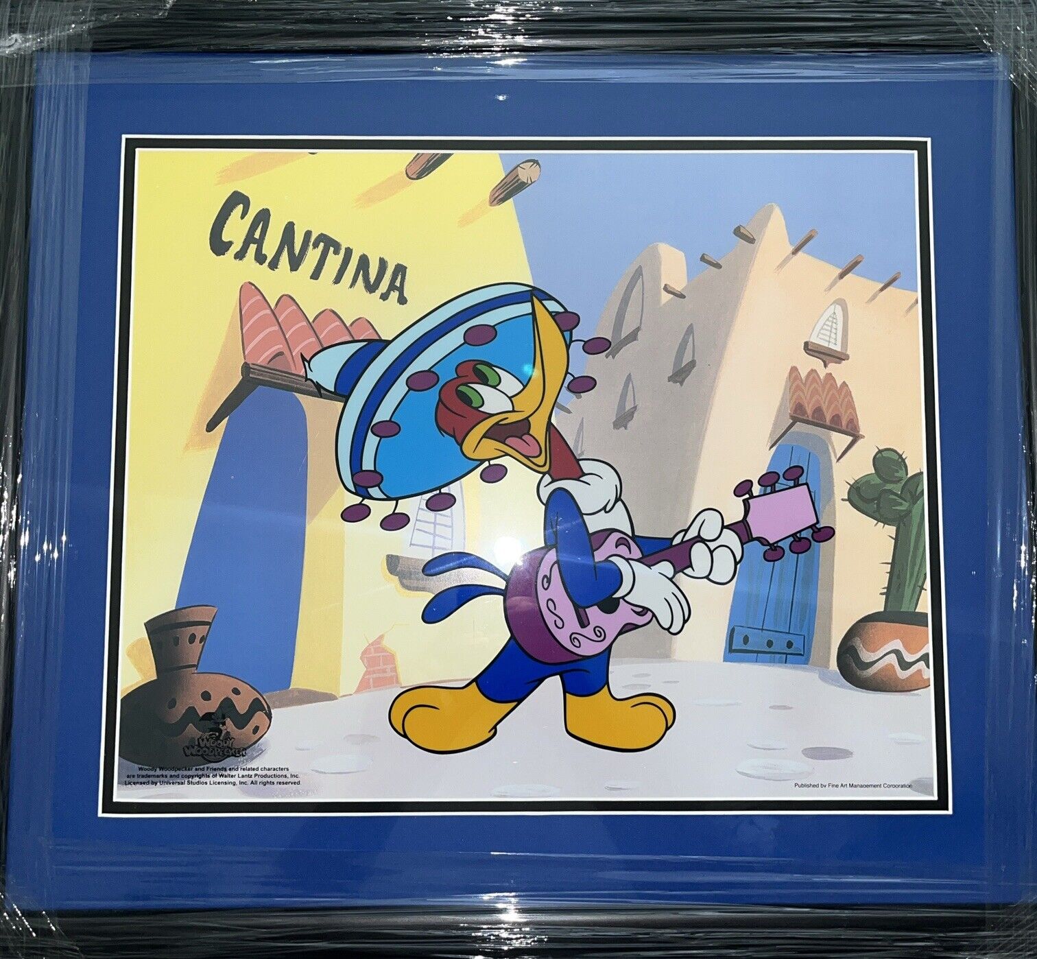Woody Woodpecker Framed Cantina South Of The Boarder Animation Cell