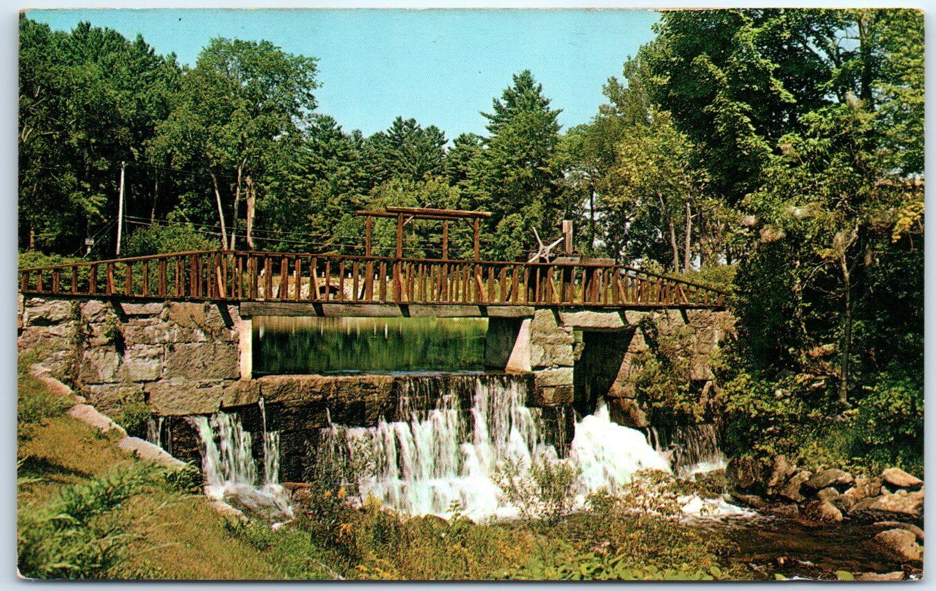 Postcard - Borders on Highland Lake - Bridgton, Maine