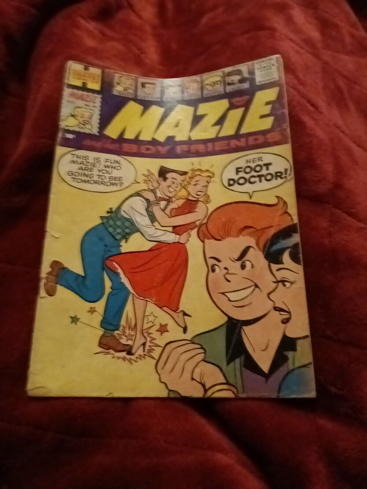 Mazie and her Boyfriends 28 Aug 1958 Harvey Comics SCARCE FINAL ISSUE silver age