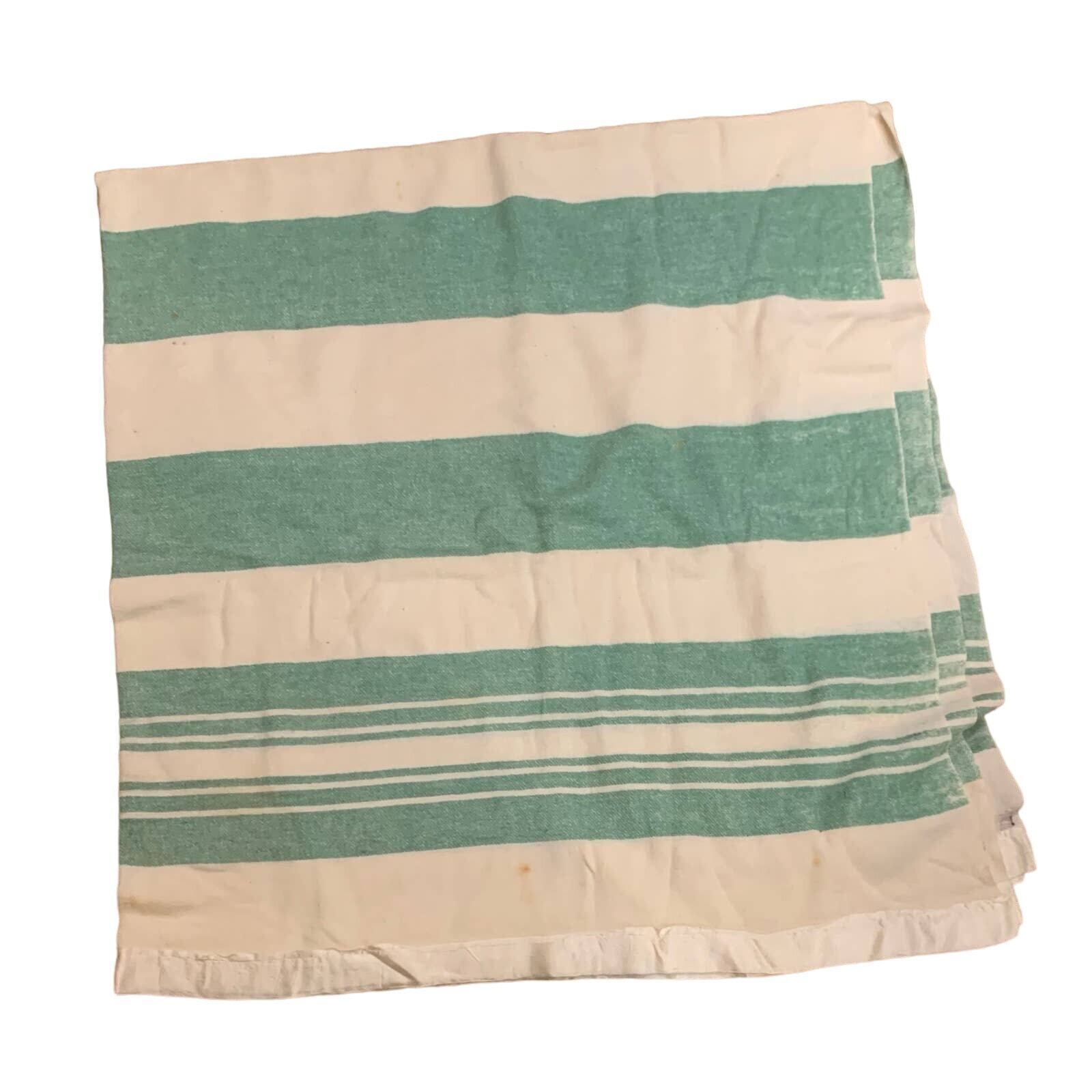 Vintage Woven Cotton Blanket 76 x 71