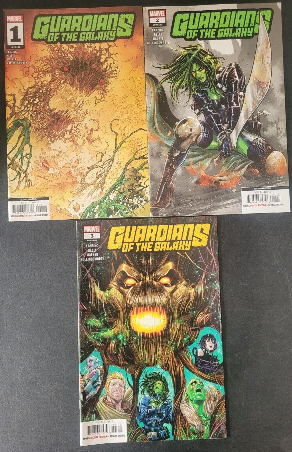 GUARDIANS OF THE GALAXY #1 2 3 (2023) MARVEL COMICS SET OF 3 ISSUES VARIANTS
