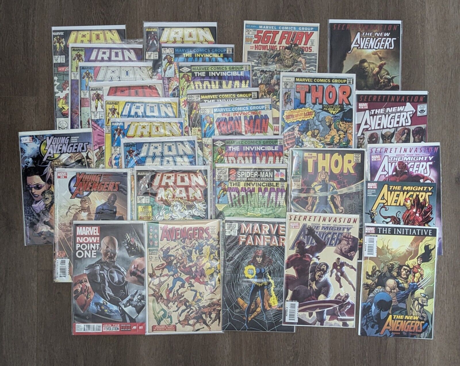 31 Marvel Avengers Comics Lot + Keys Silver~Modern Iron Man Thor Widow Bendis