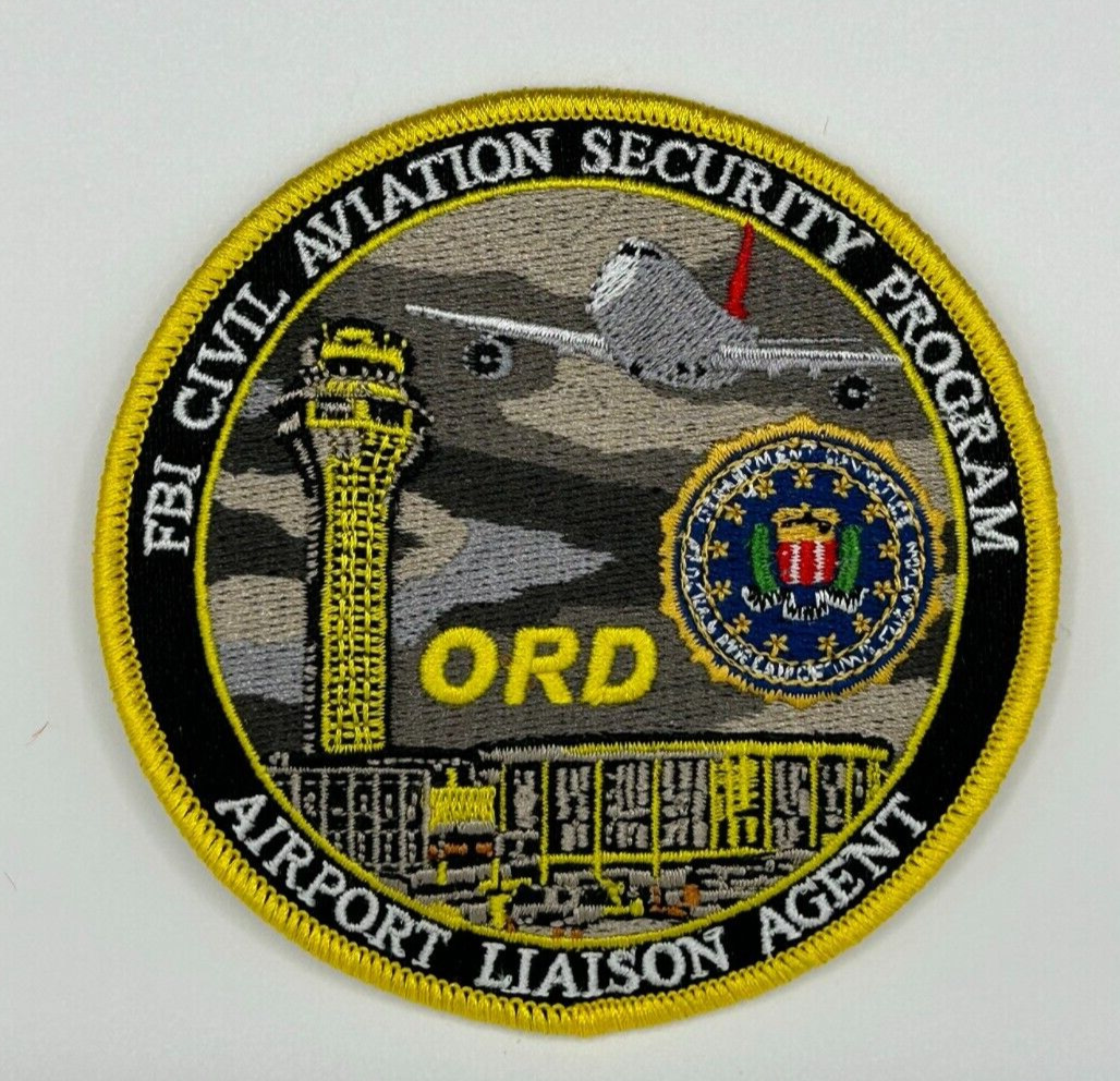 MR ALE Patch Chicago O\'Hare Int\'l Airport FBI Civil Aviation Security Prog. P116