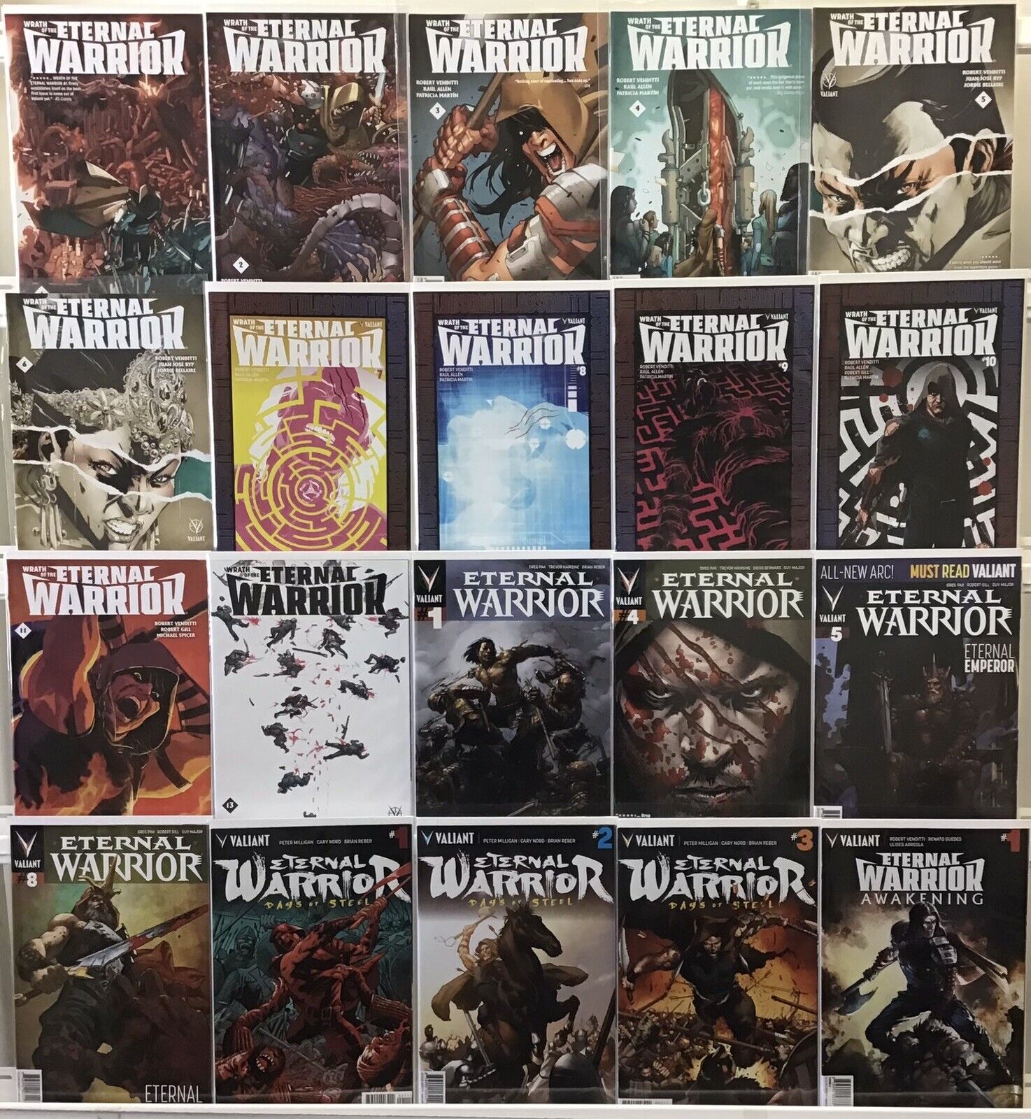 Valiant Comics Wrath Of The Eternal Warrior Comic Book Lot Of 20