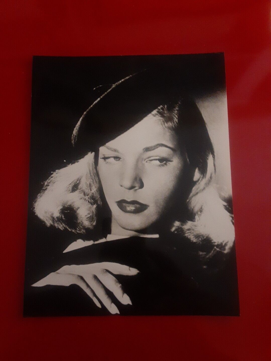 Lauren Bacall Vintage Photo. 6.5x8.5in Approx.  Nice Older Photo.