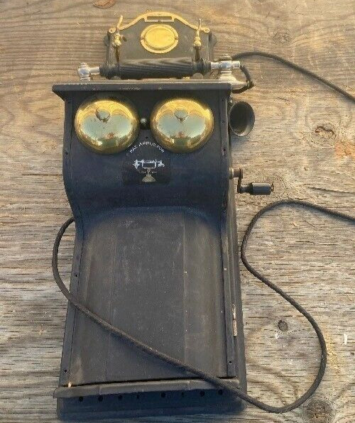Antique LM Ericsson Wall Mounted AB2300 Metal Crank Telephone Early 20th Century