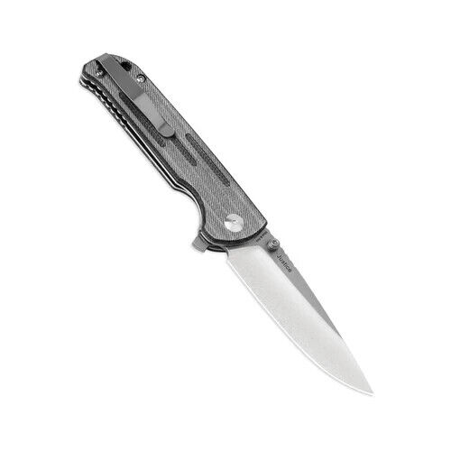 Kizer Pocket Knife Justice N690 Blade Liner Lock Denim Micarta Handle V4543N6