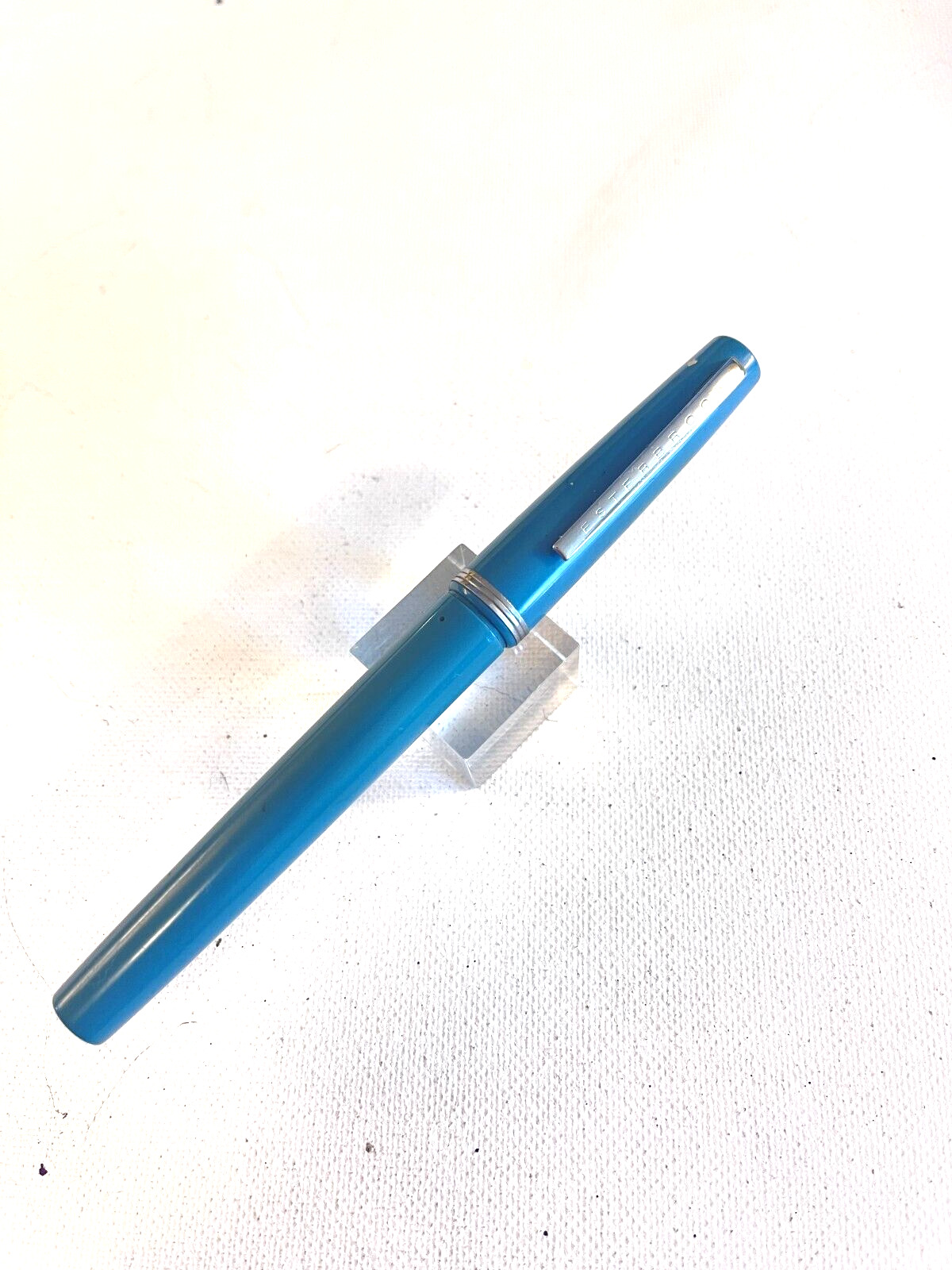 Blue Esterbrook Fountain Pen Squeeze filler 9555 Fine Master nib. Guaranteed