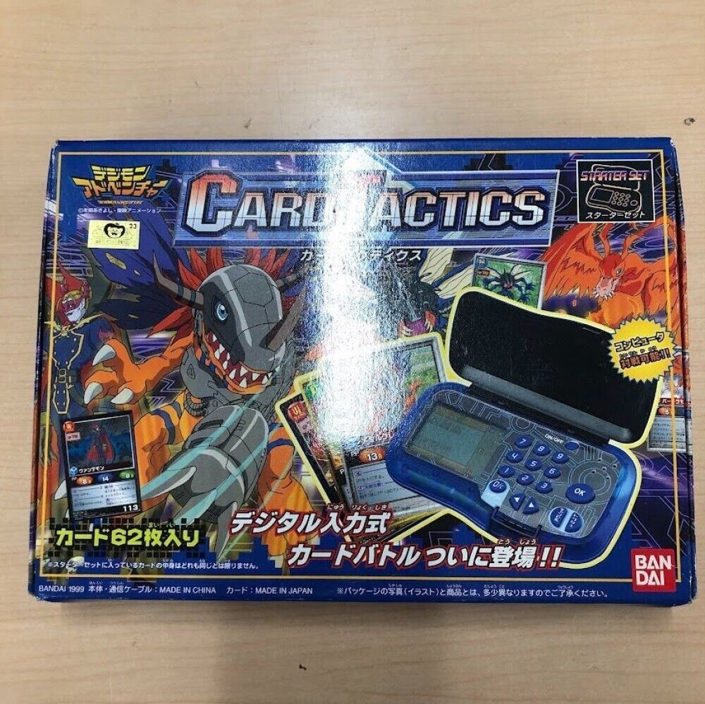 1999 Bandai Digimon Digivice Card Tactics with Box and Deck Starter Fre shipping