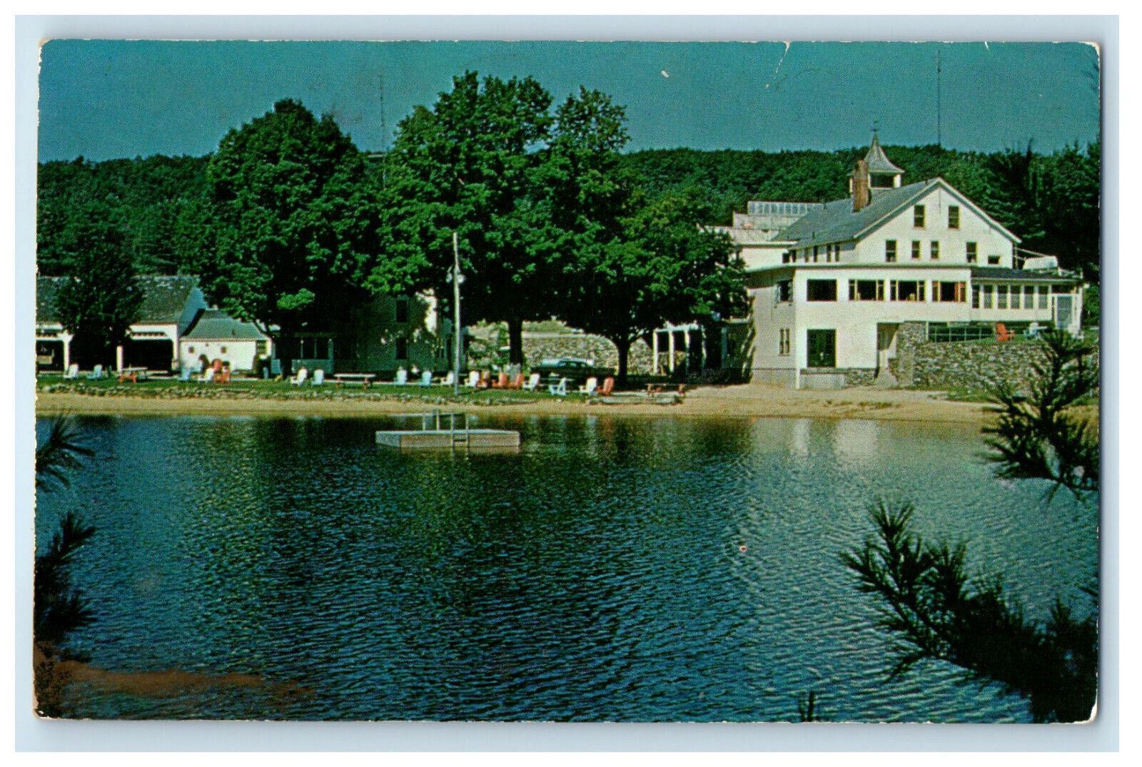 c1960s Ovide's Hotel, Sturbridge Massachusetts MA Unposted Vintage Postcard
