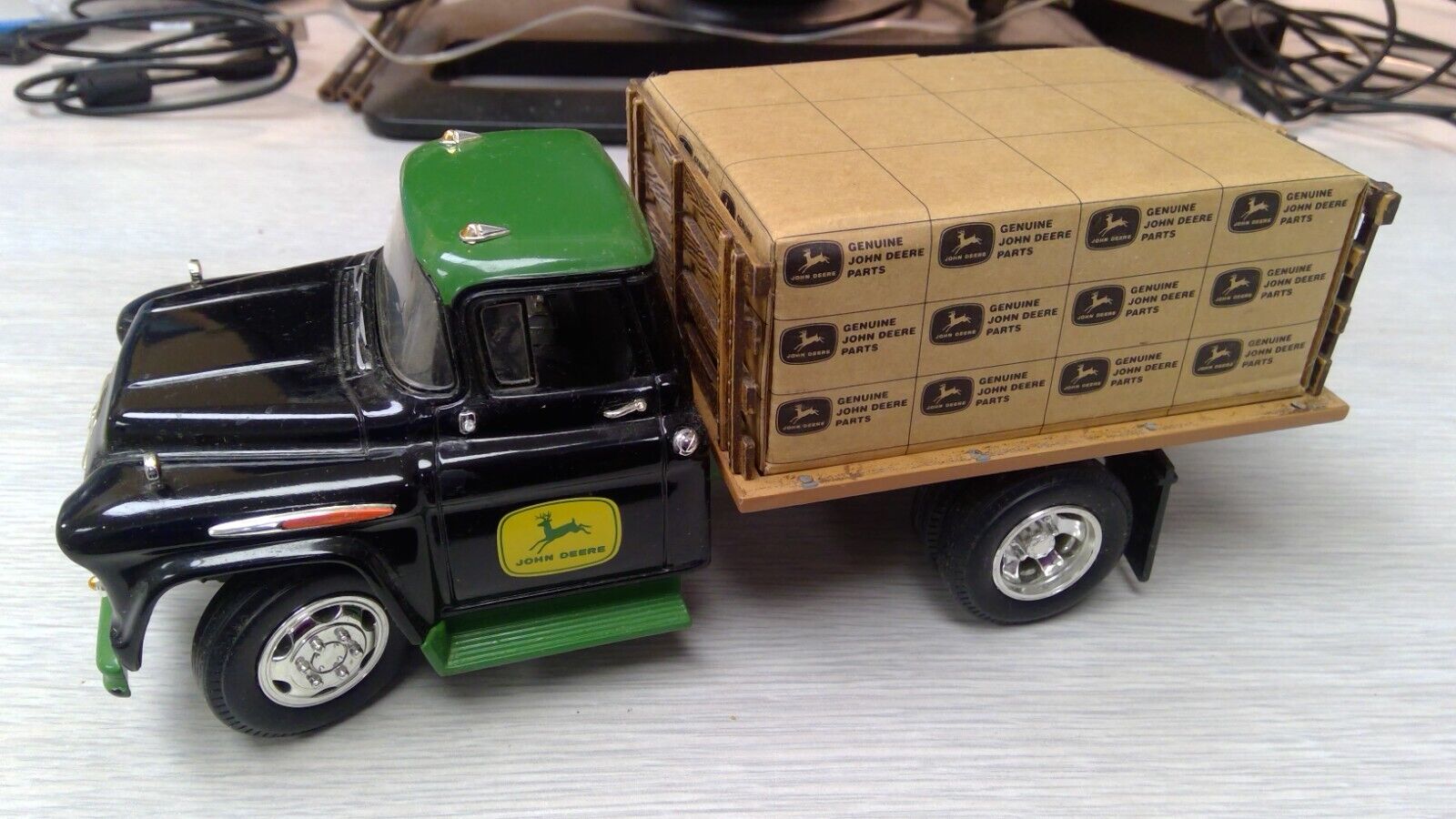 1/34 Ertl 1957 Chevy Stake Truck (missing side)