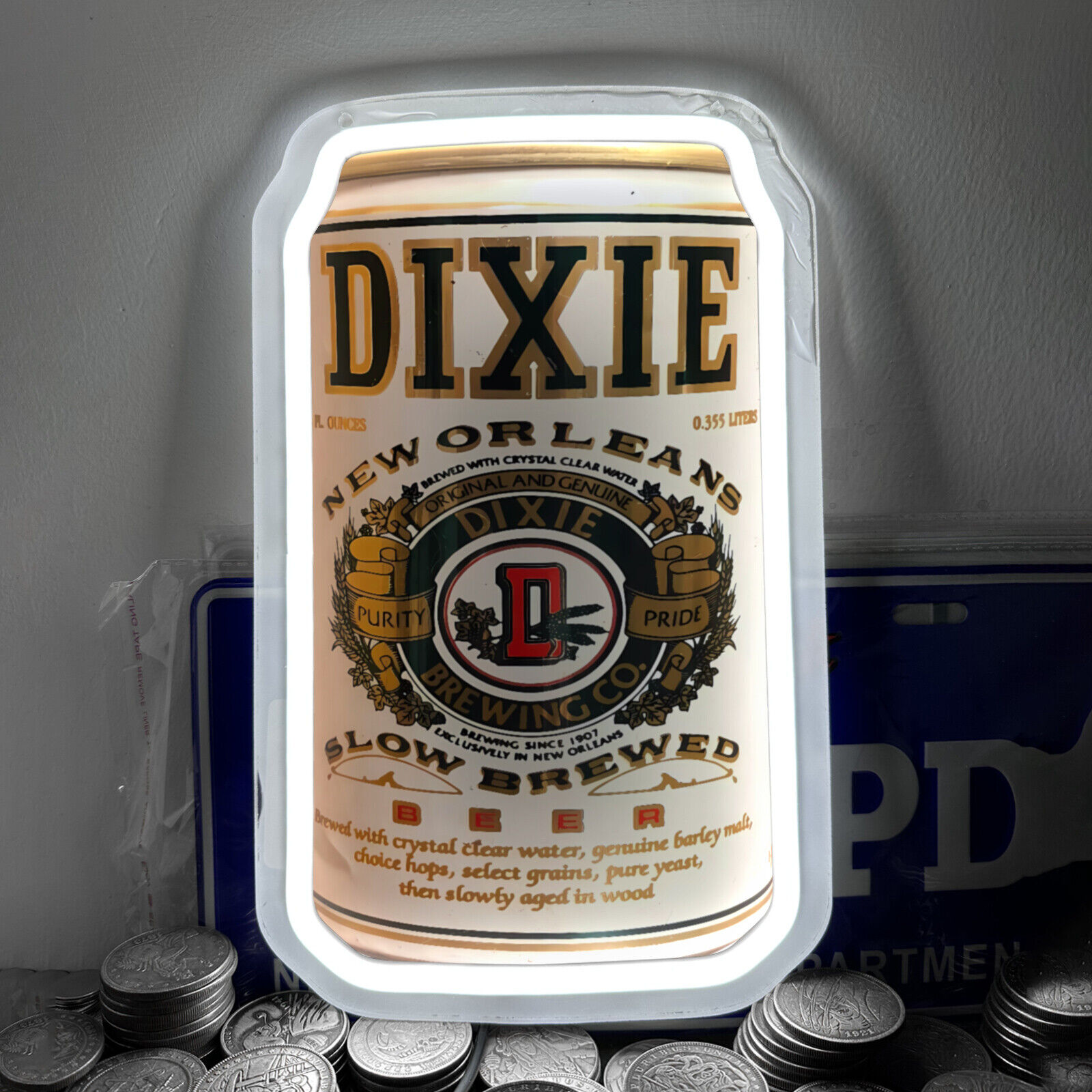Dixie New Orleans Brewed Beer Neon Sign Club Party Store Wall Decor 12\