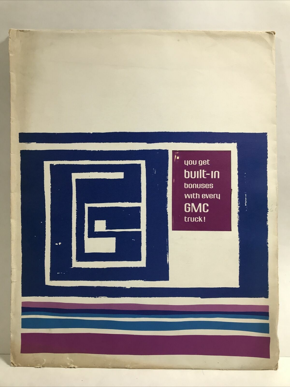 1962 GMC OCTOBER BUILT-IN BONUSES Sales Advertising Promotions Samples Folder