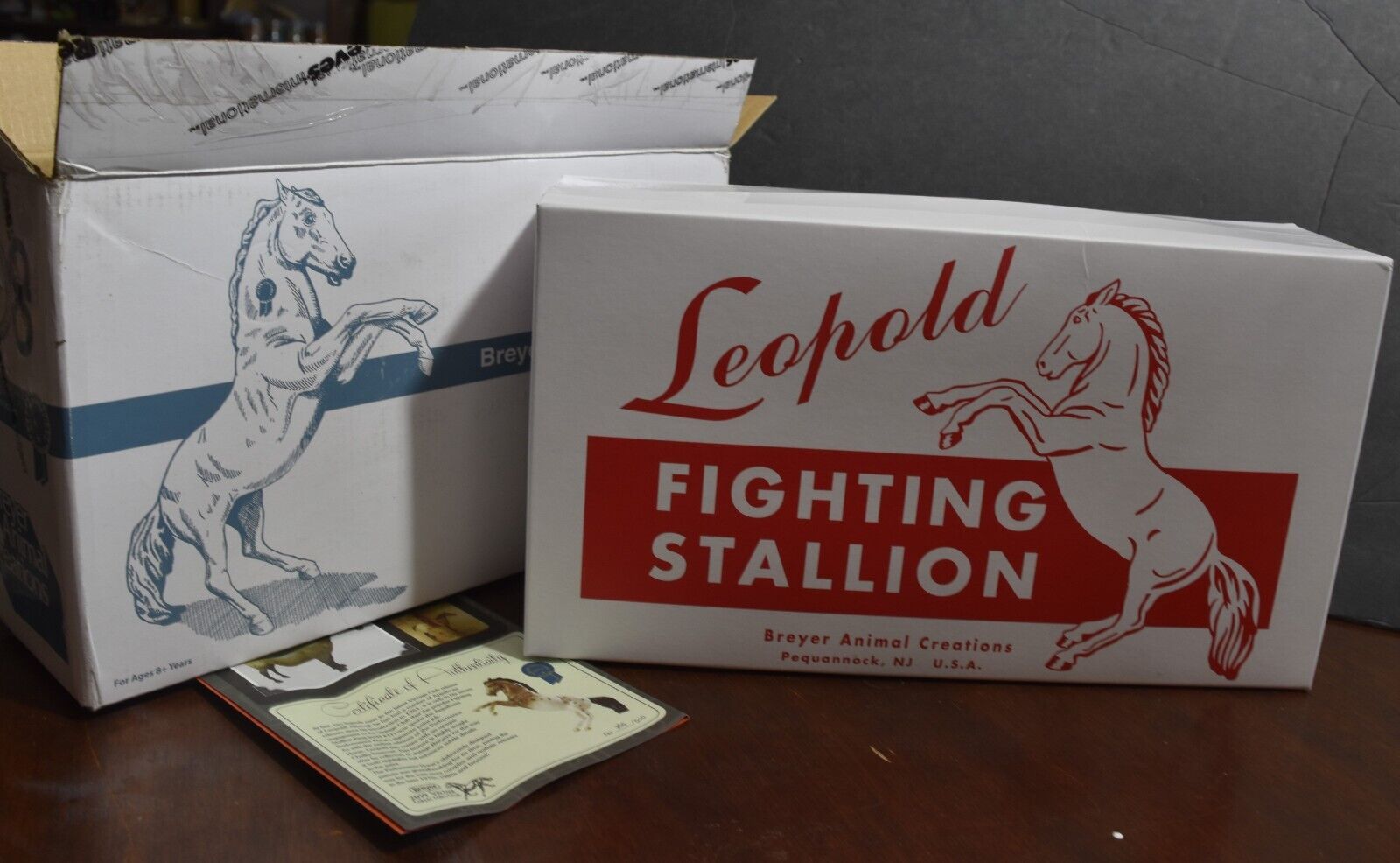 Leopold-Breyer Vintage Club EXCLUSIVE-Fighting Stallion Mold-#365/500 SEALED