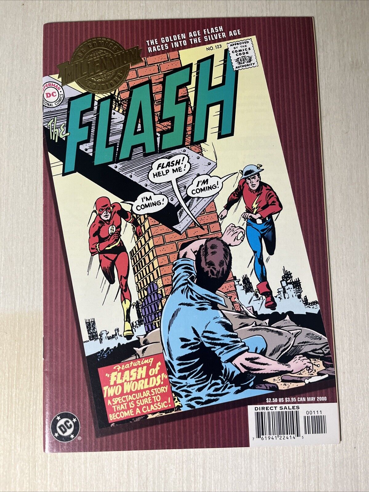 Millennium Edition Flash #123 (2000, DC) Reprint Flash Of Two Worlds