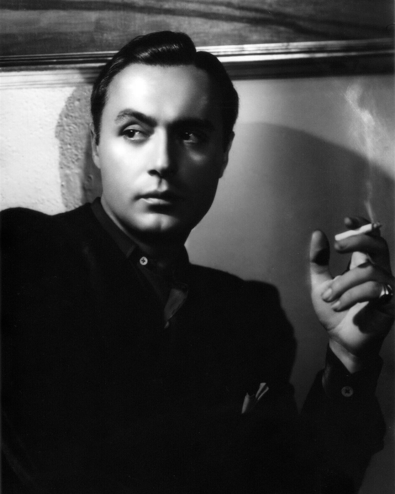 Charles Boyer legendary French suave holds cigarette 1930\'s era 24x30 poster