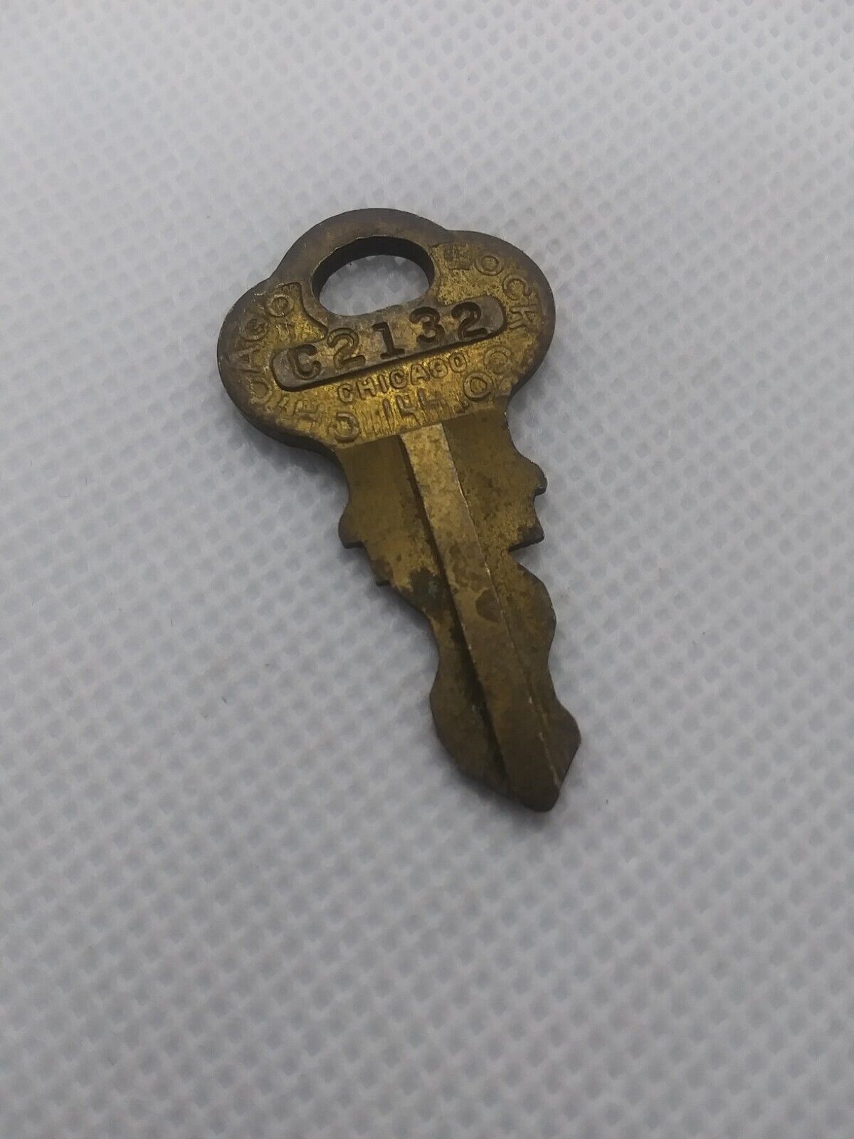 Vintage Chicago Lock Co. C2132 Chicago Illinois Made In USA Key