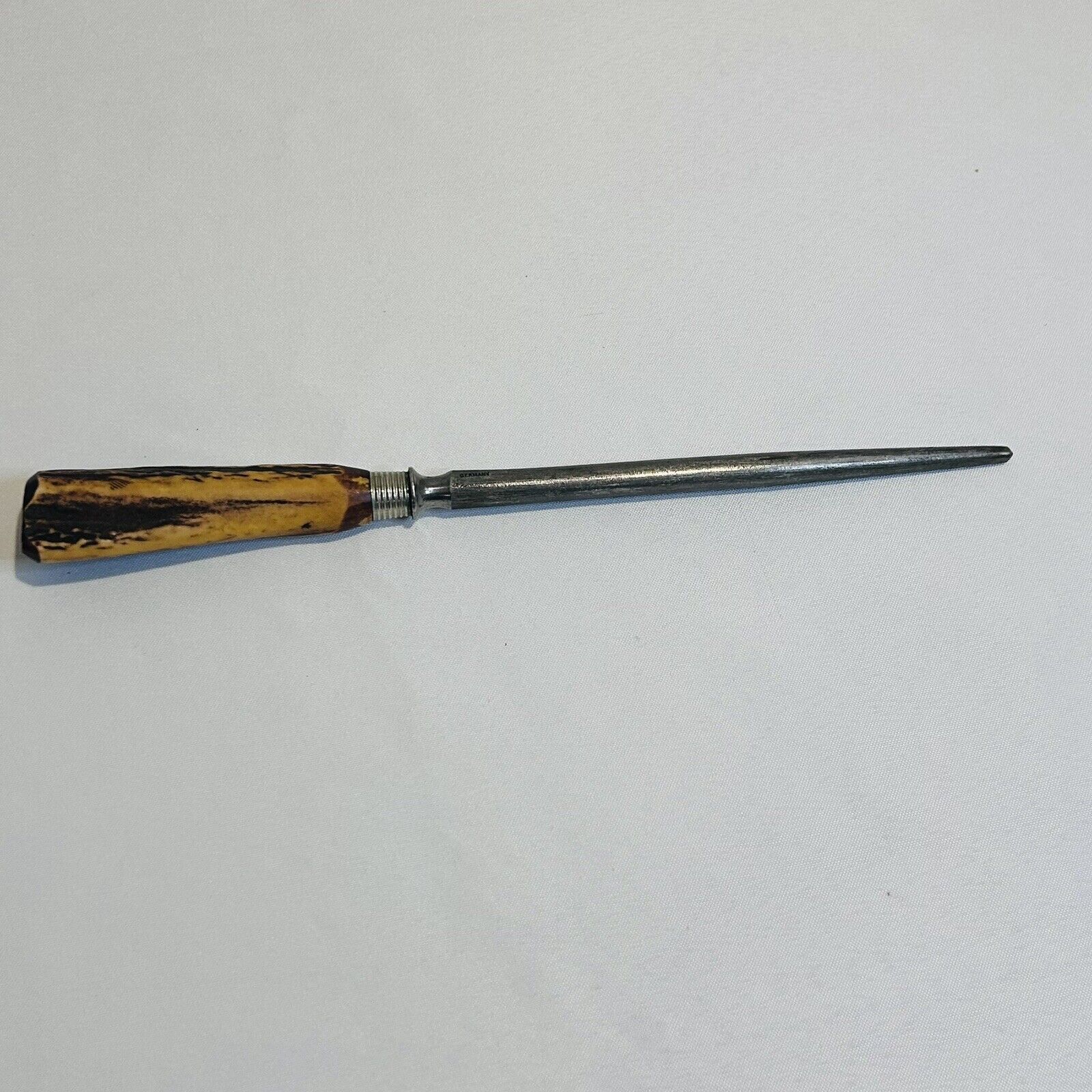 Vintage Bone Handle Knife Sharpener 12 1/2 Inches Long Germany