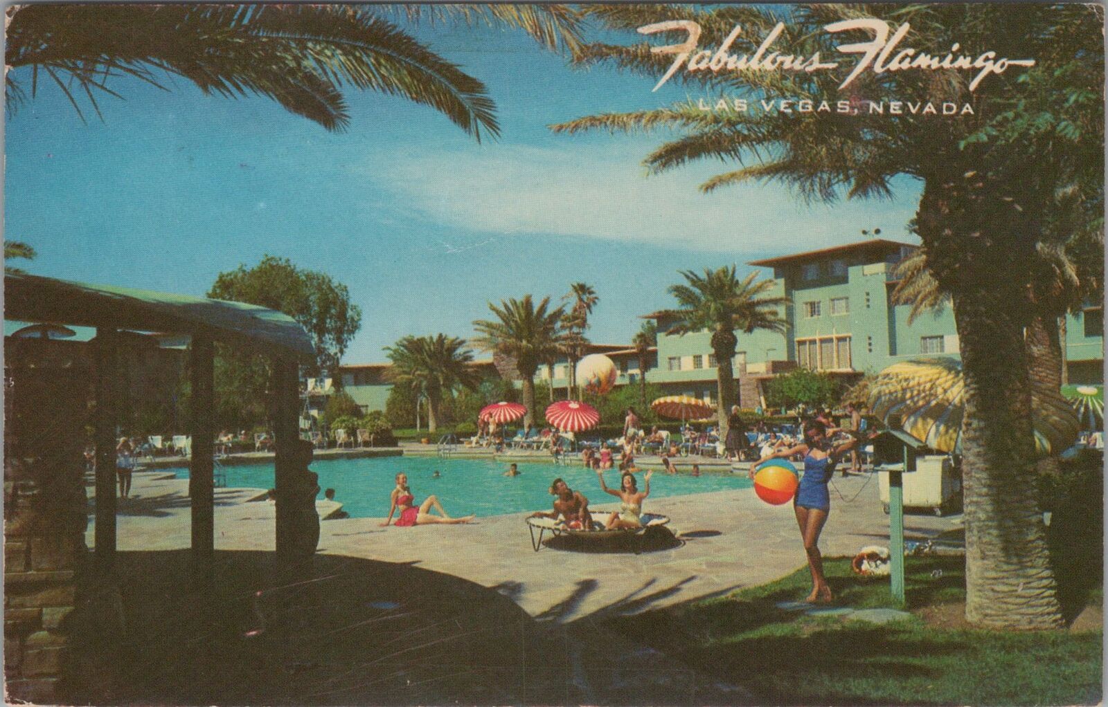 Postcard Fabulous Flamingo Las Vegas Nevada NV 1967