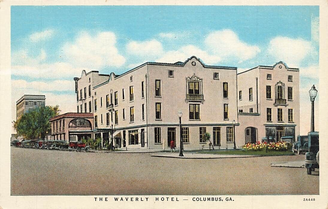 c1940 The Waverly Hotel  Linen Columbus Georgia GA P553
