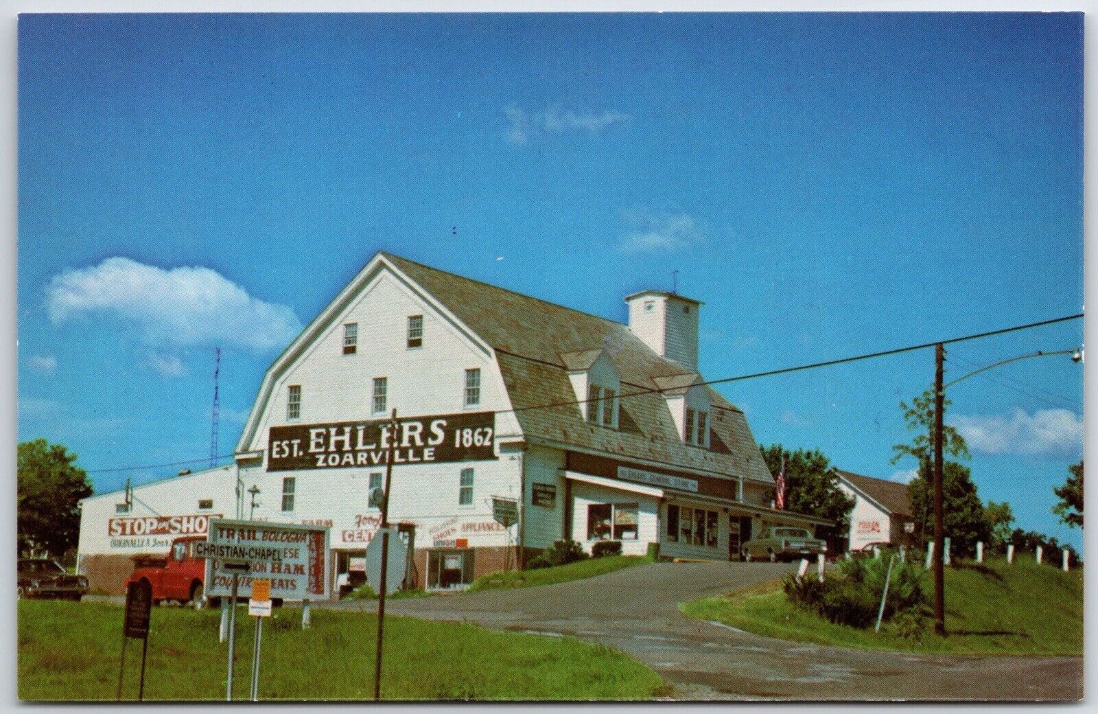 Postcard Vintage Ehler's General Store Zoarville Ohio Country Retail Zoar 