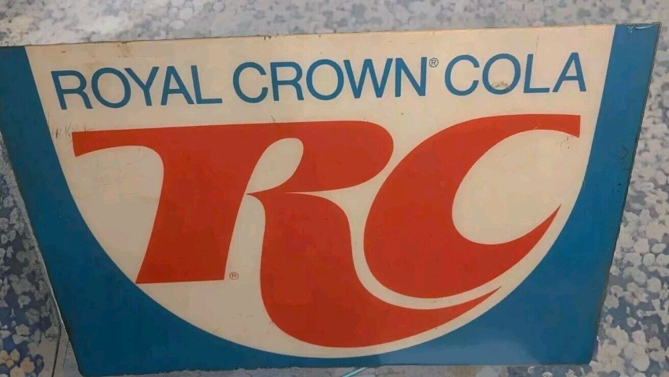 Vintage Royal Crown Cola Vending Machine- Plexiglass Sign