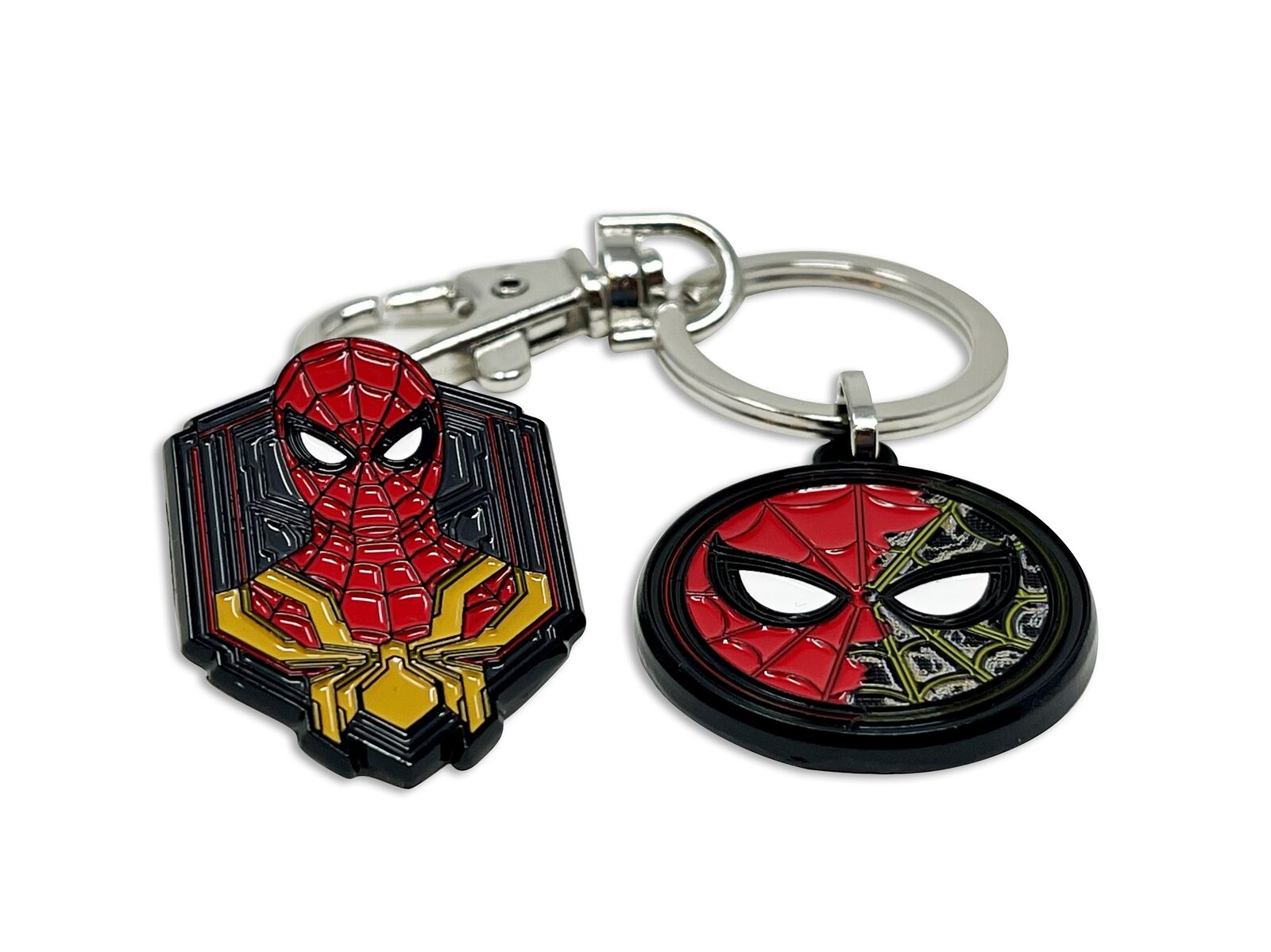 COMBO DEAL: SPIDER-MAN NO WAY HOME SPLIT MASK Combo KEYCHAIN & PIN SET, $19.95