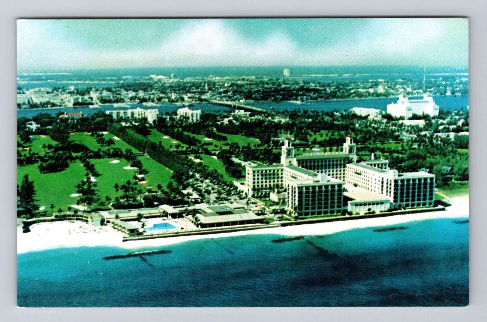 Palm Beach FL-Florida, The Breakers Resort, Advertising Vintage Postcard