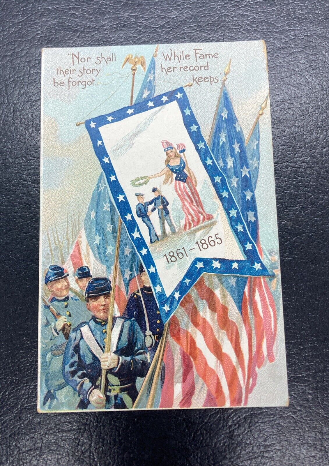 Military postcard Patriotic Americana Decoration Day Civil War Tuck 1900’s