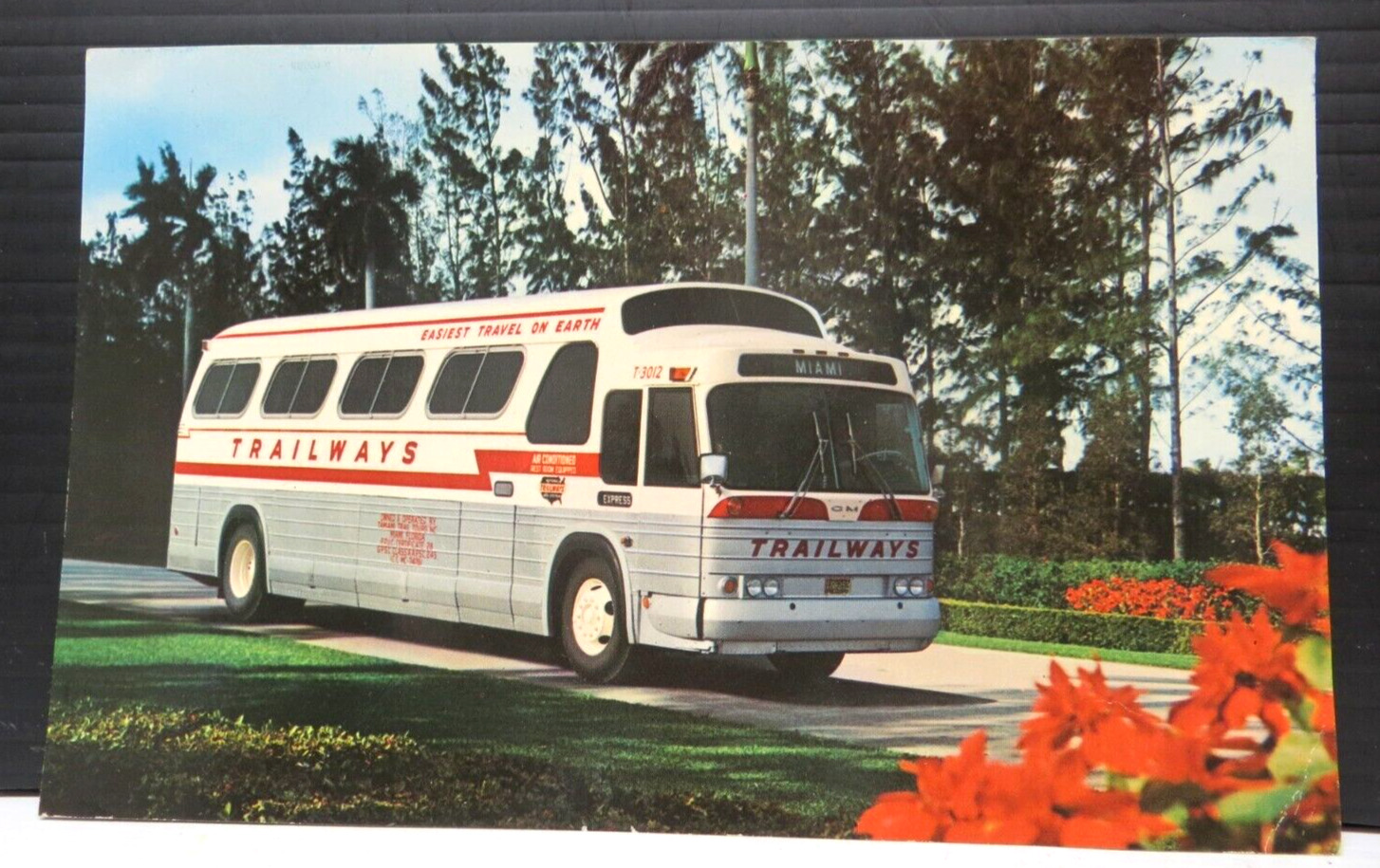 GM Issued Bus Post Card with Details About One of the 1st 4107's