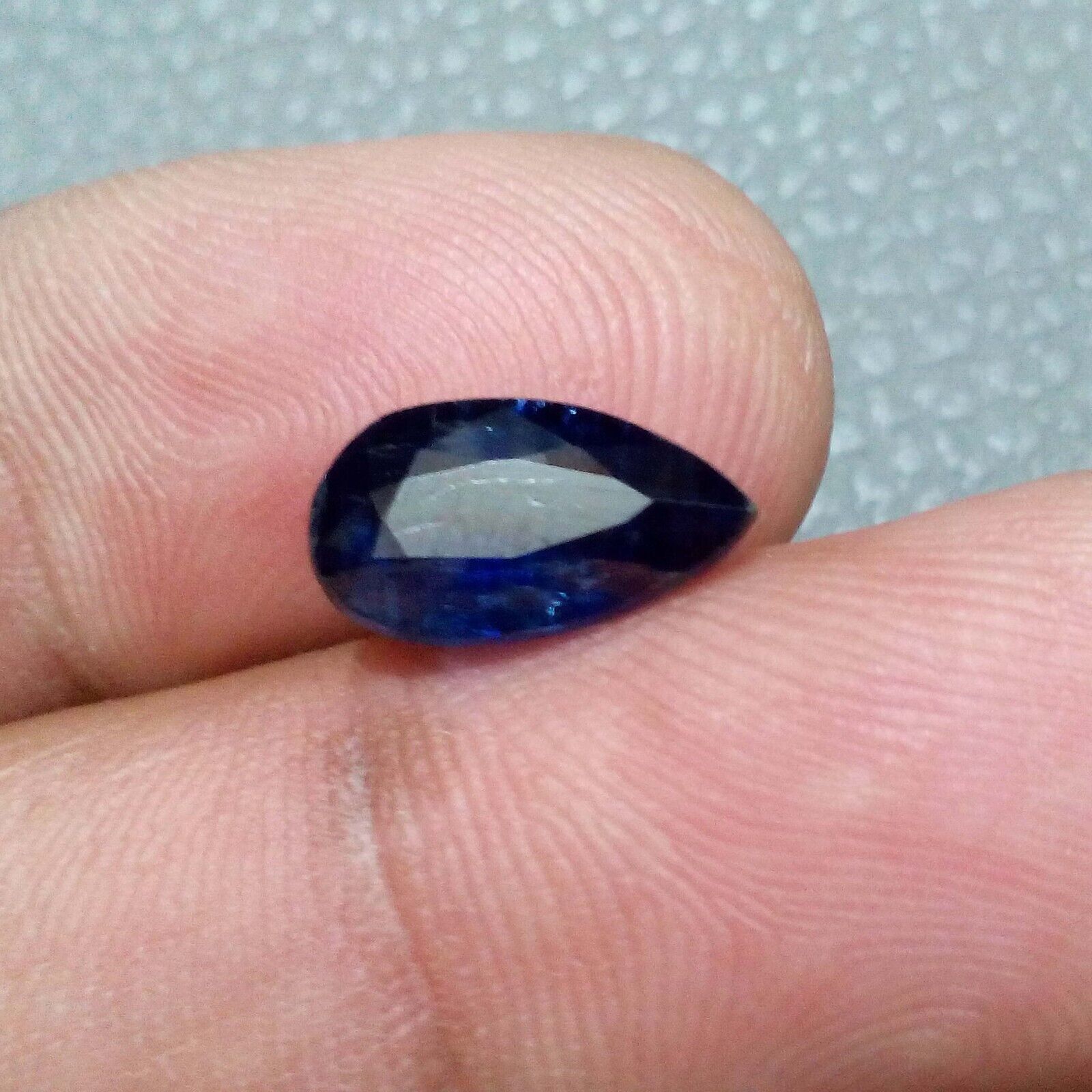100% Natural Ultimate Blue Kyanite Faceted Pear 3.25 Crt Kyanite Loose Gemstone