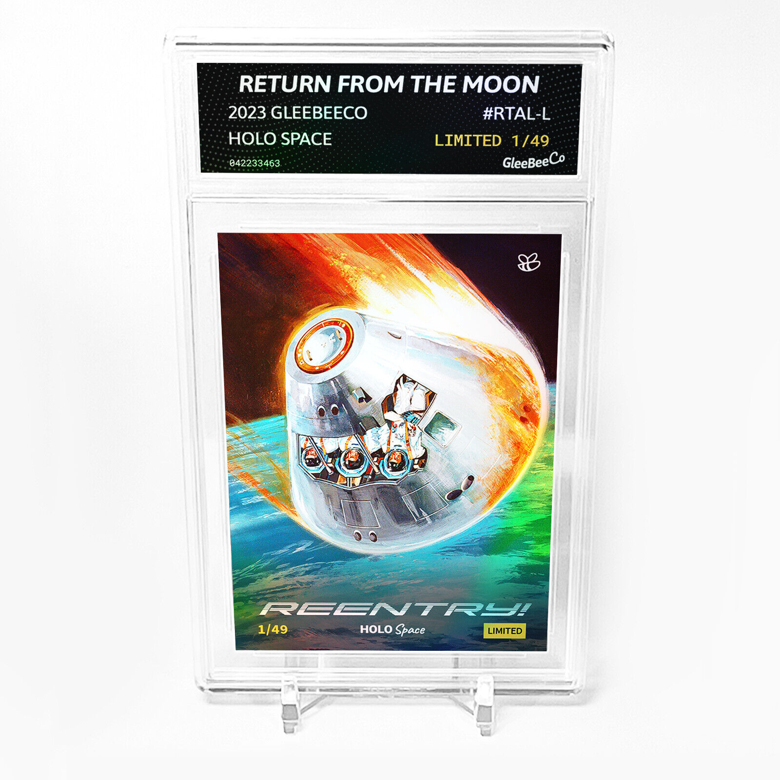 RETURN FROM THE MOON Art Card 2023 GleeBeeCo Holo Space Slabbed #RTAL-L /49