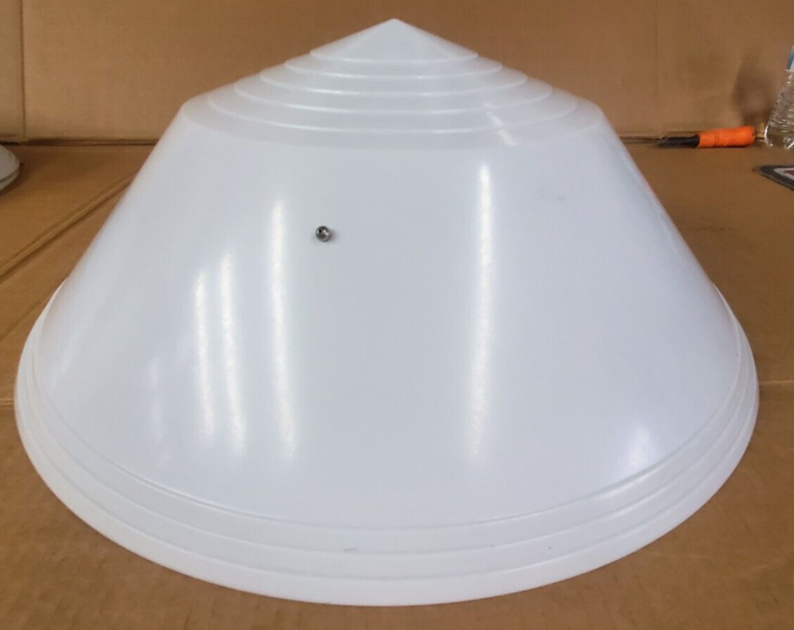 VINTAGE Large GE Art Deco Globe Lamp Shade Chandalier Hanging Pendant Conical #2