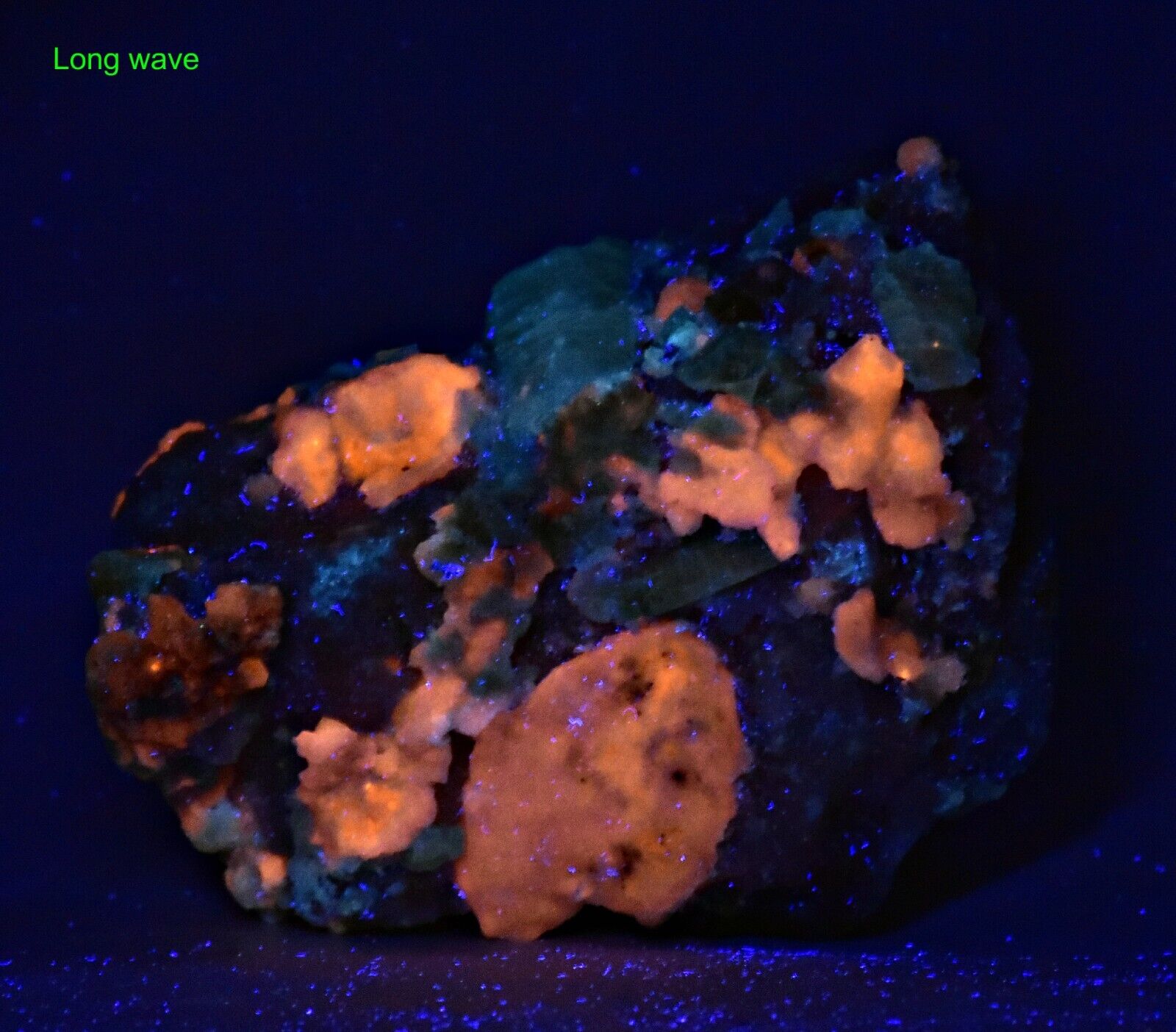 299g Rare Fluorescent Phosphorescent Hackmanite With Sodalite Crystals On Matrix