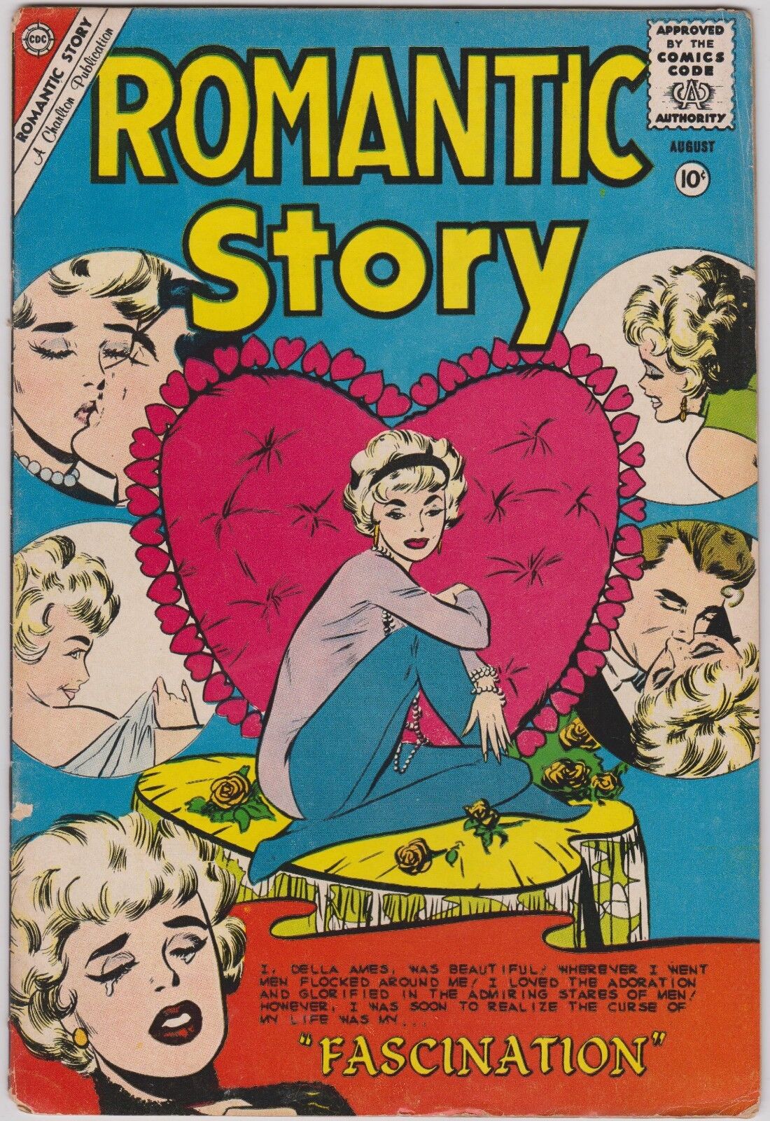 ROMANTIC STORY # 50  VG  AUGUST 1960 SINNOTT, COLLETTA  