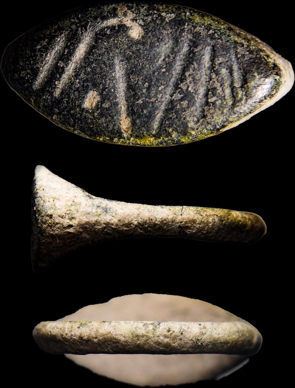 Esoteric Ancient Symbolism Judaea Find Ancient Ring Bronze Artifact Hebrew