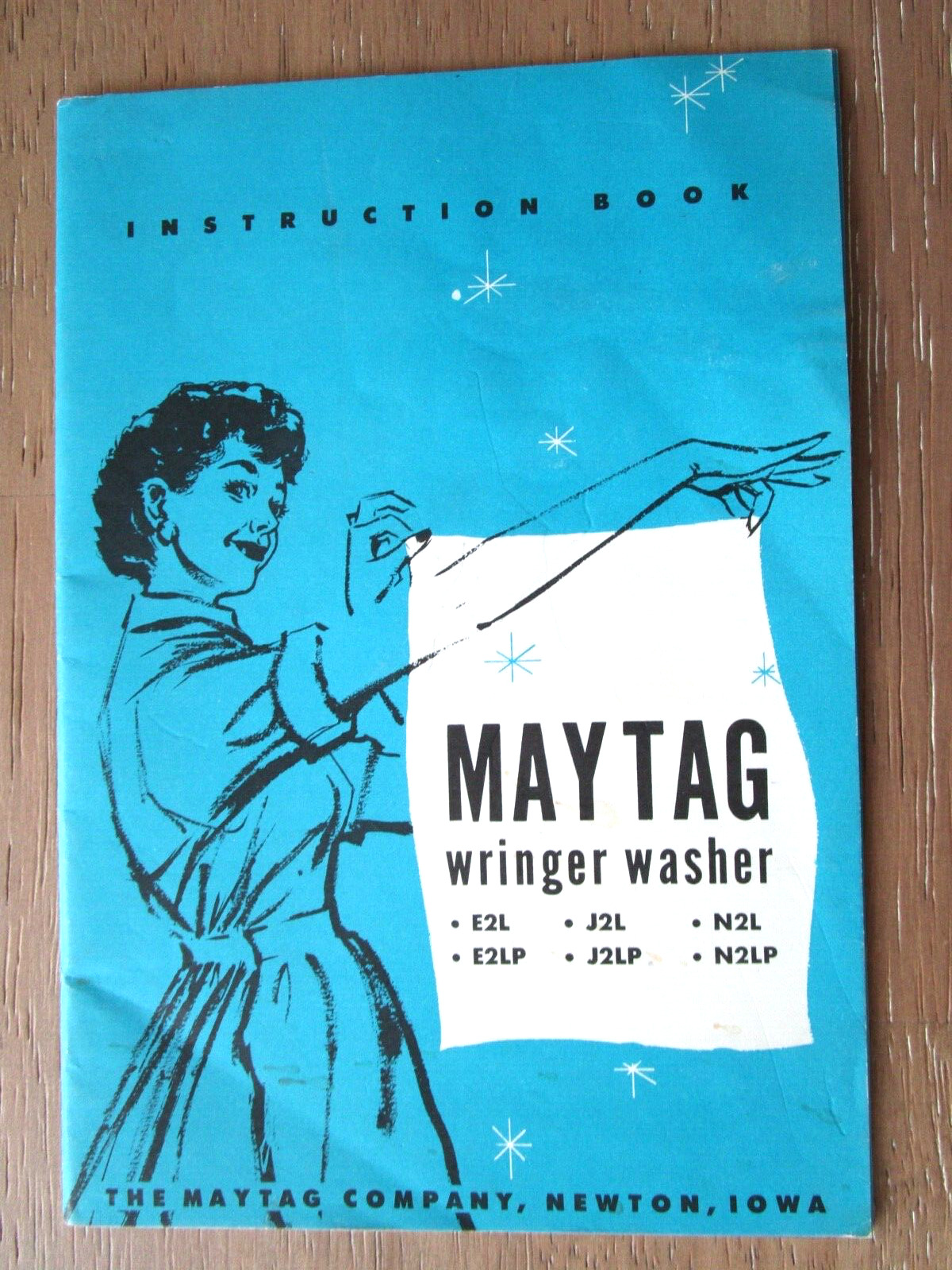 RARE Vintage 1958 Maytag Instruction Book Wringer Washers 20 Pages -E7A